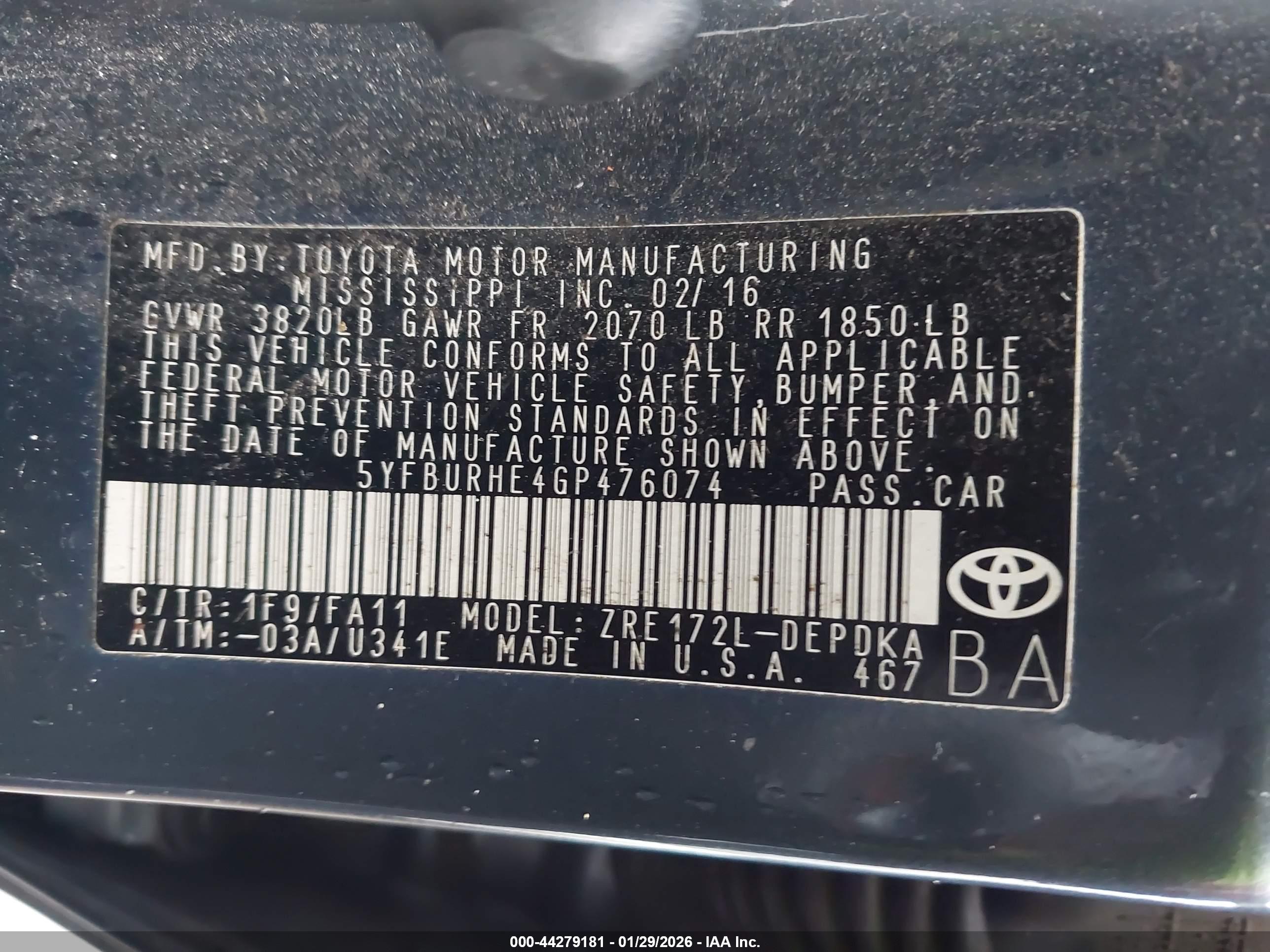TOYOTA COROLLA image 9