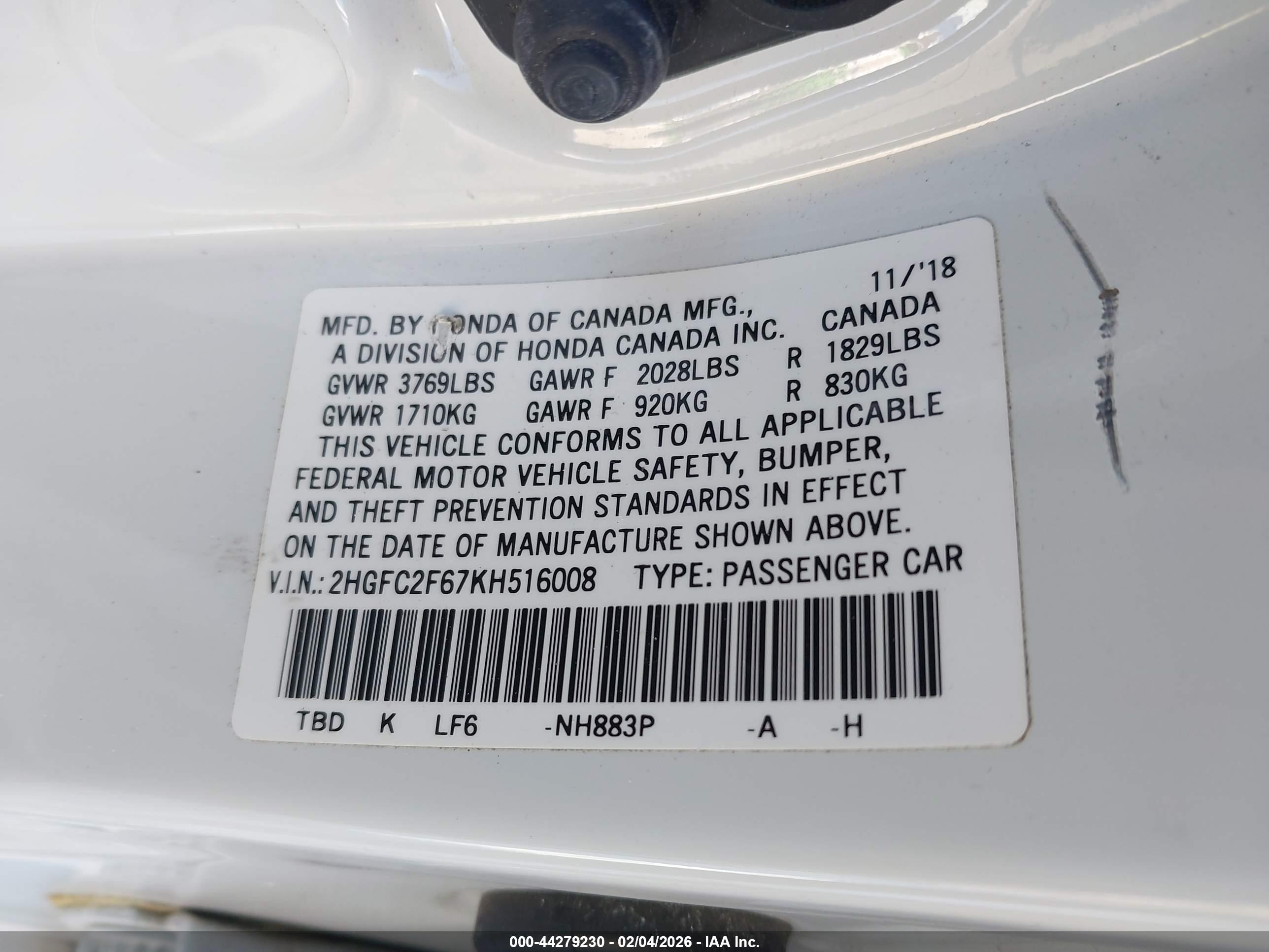 HONDA CIVIC image 9