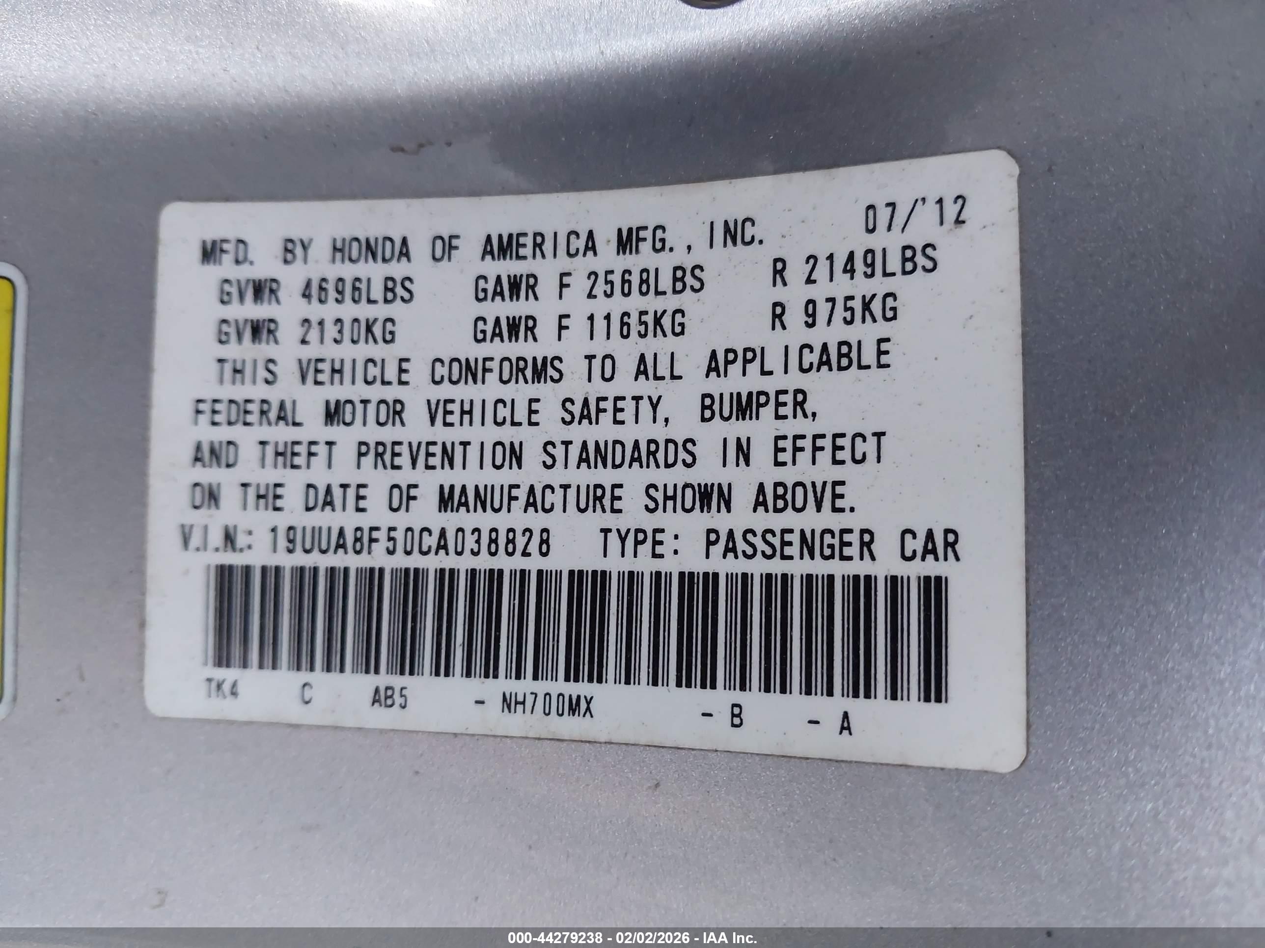 ACURA TL image 9