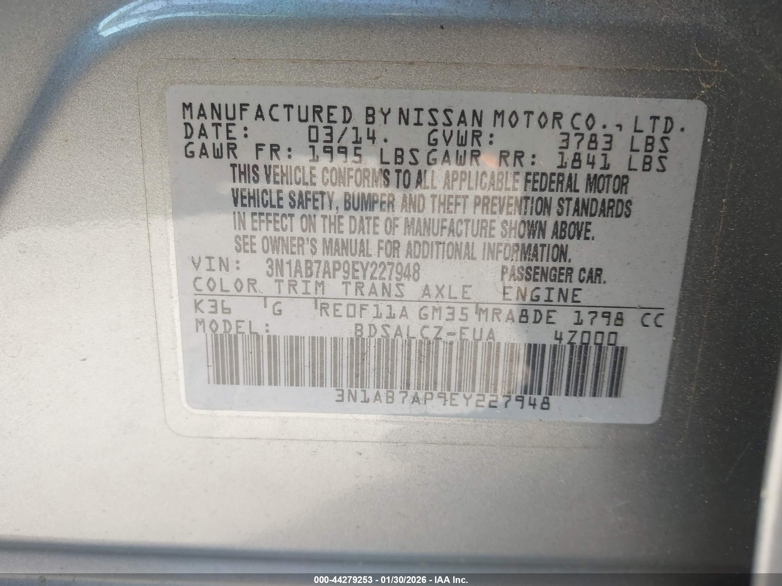 NISSAN SENTRA image 9
