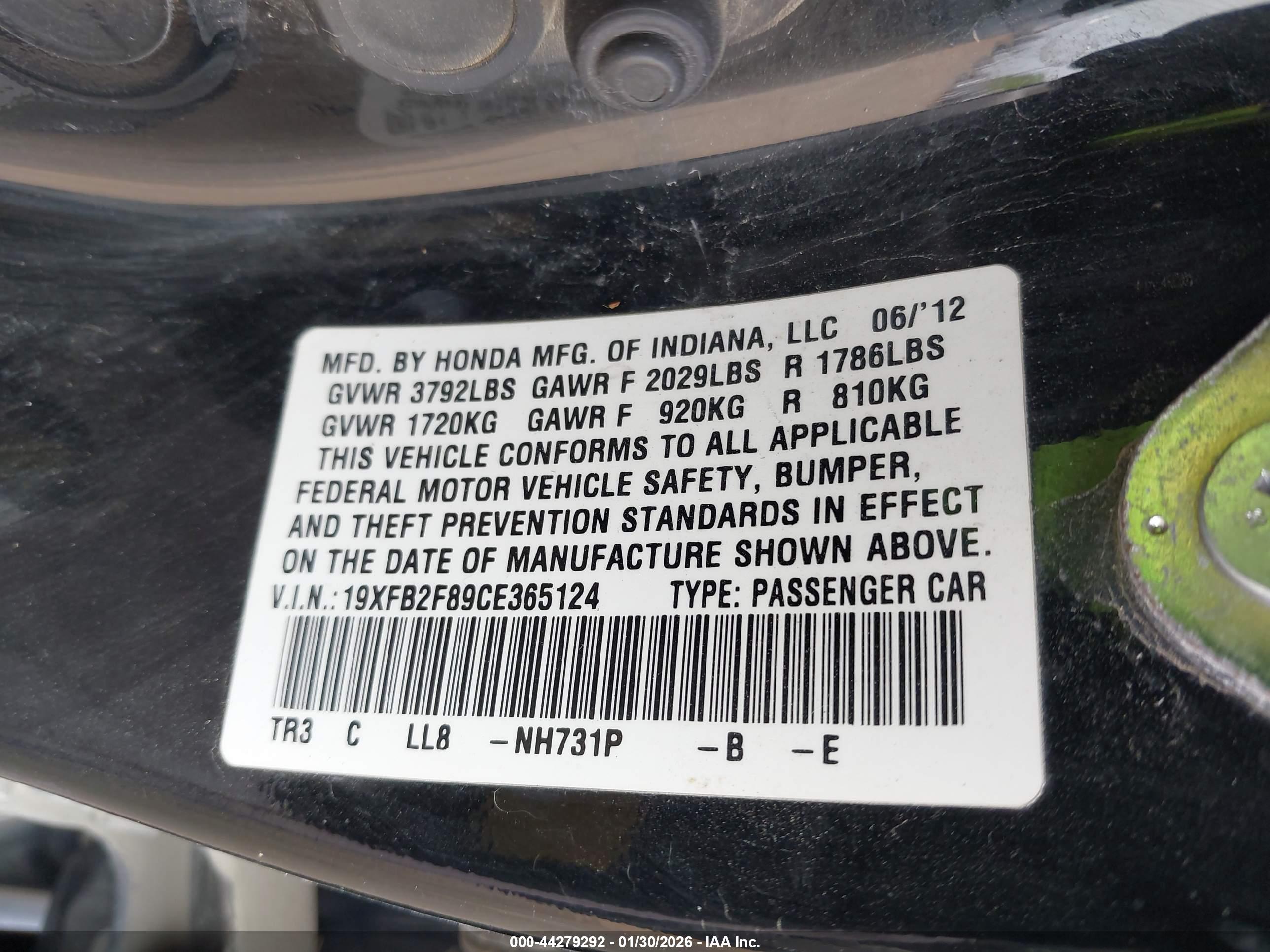 HONDA CIVIC image 9