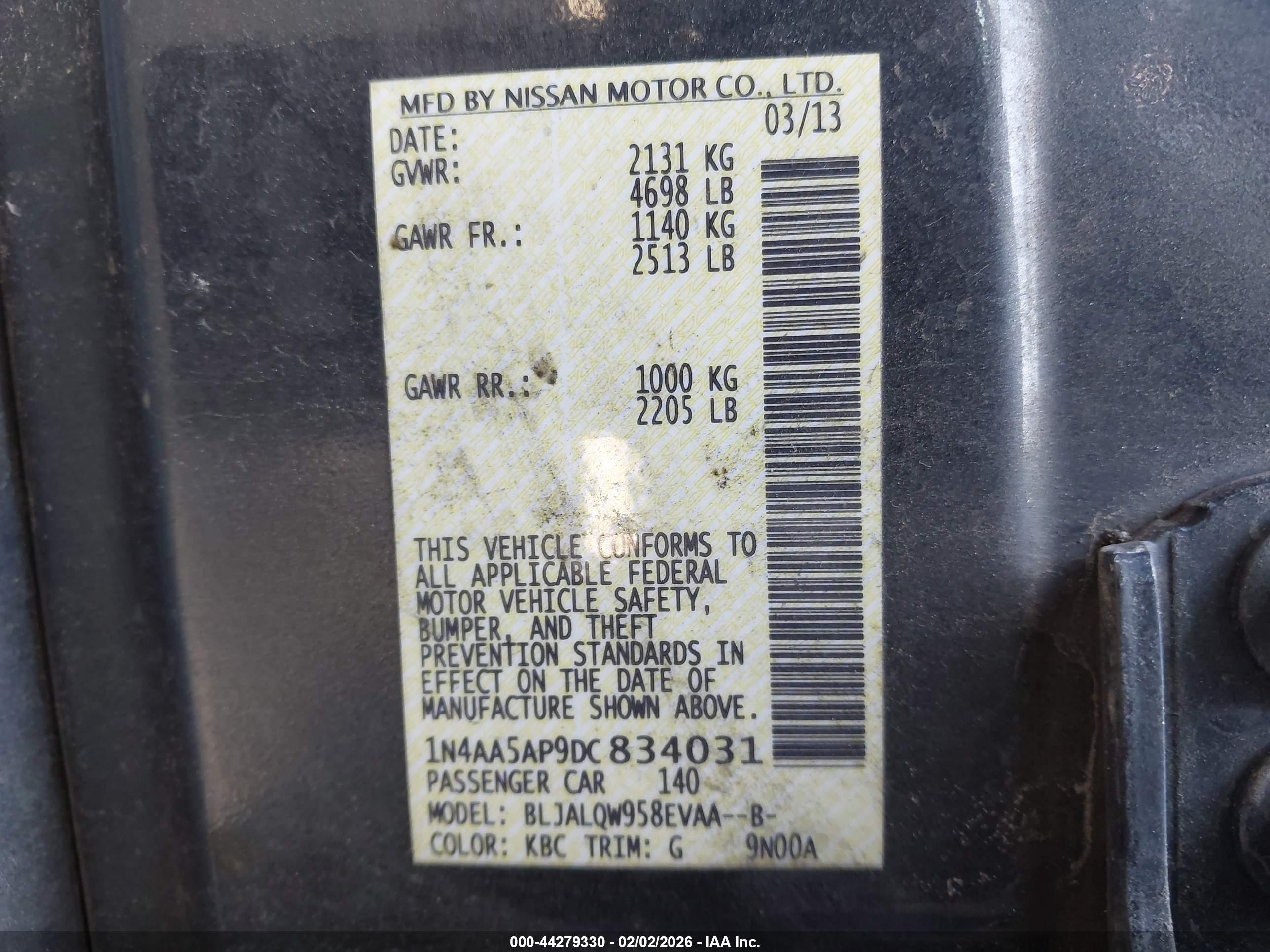 NISSAN MAXIMA image 9