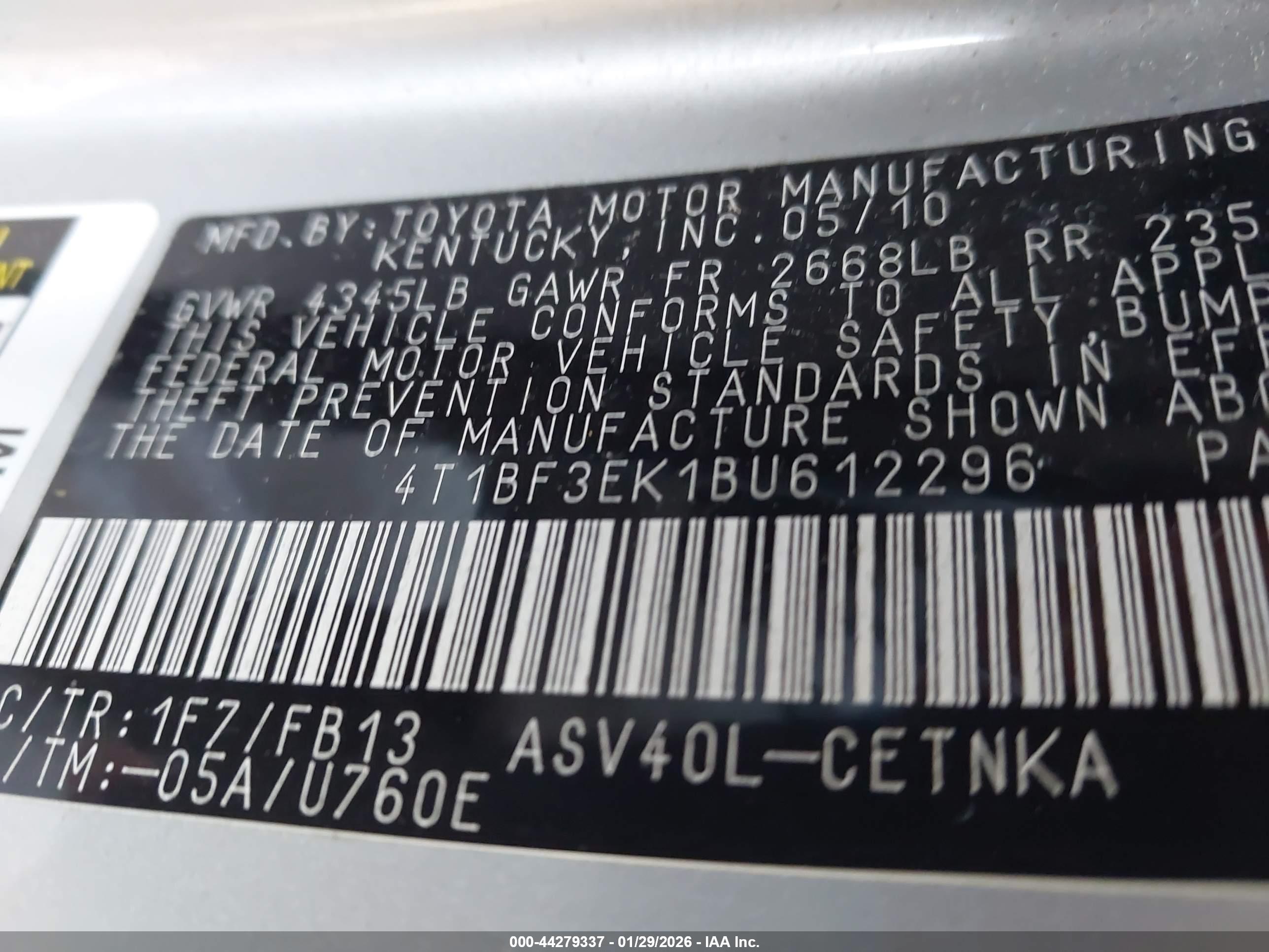TOYOTA CAMRY image 9