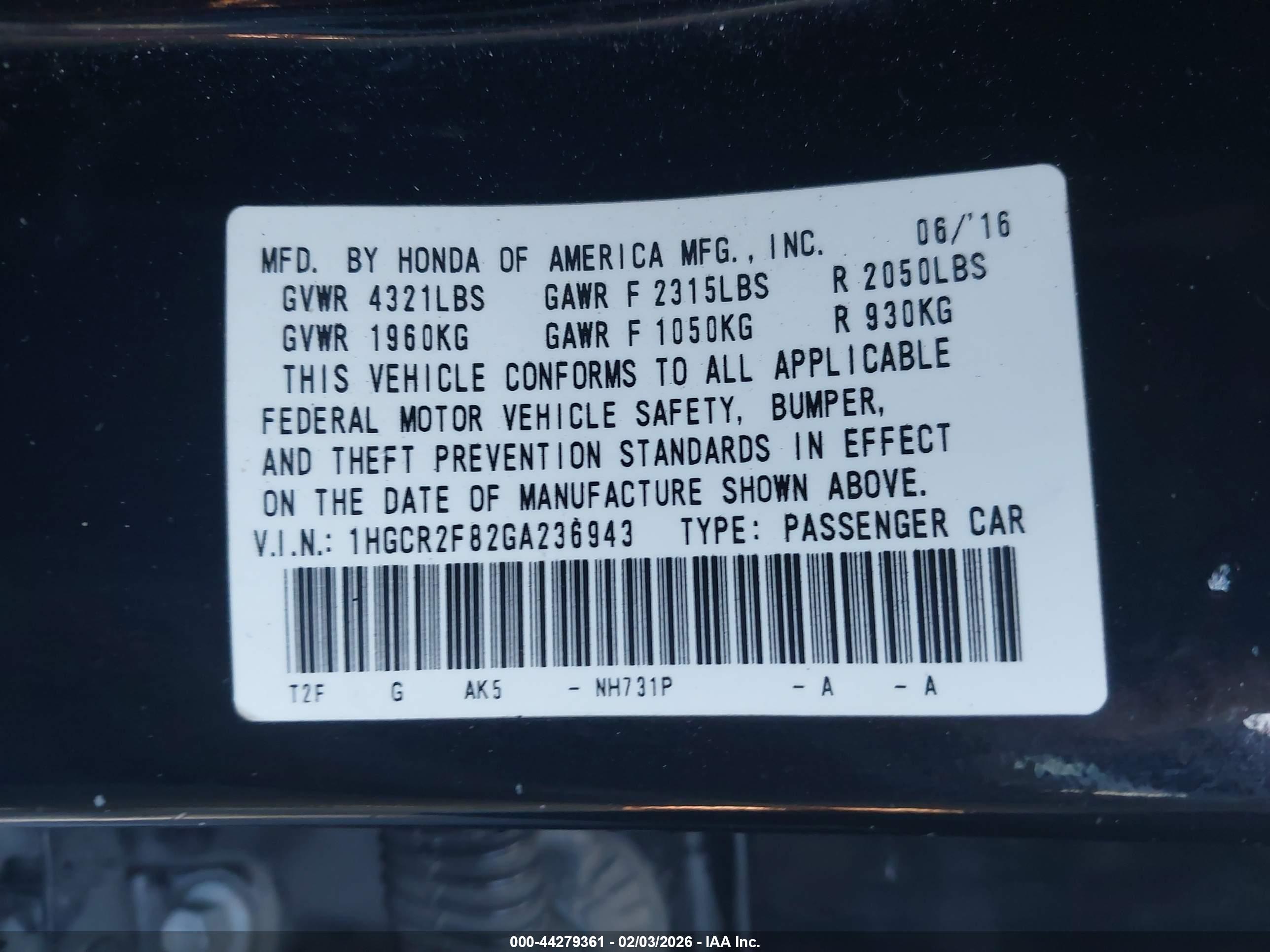 HONDA ACCORD image 9