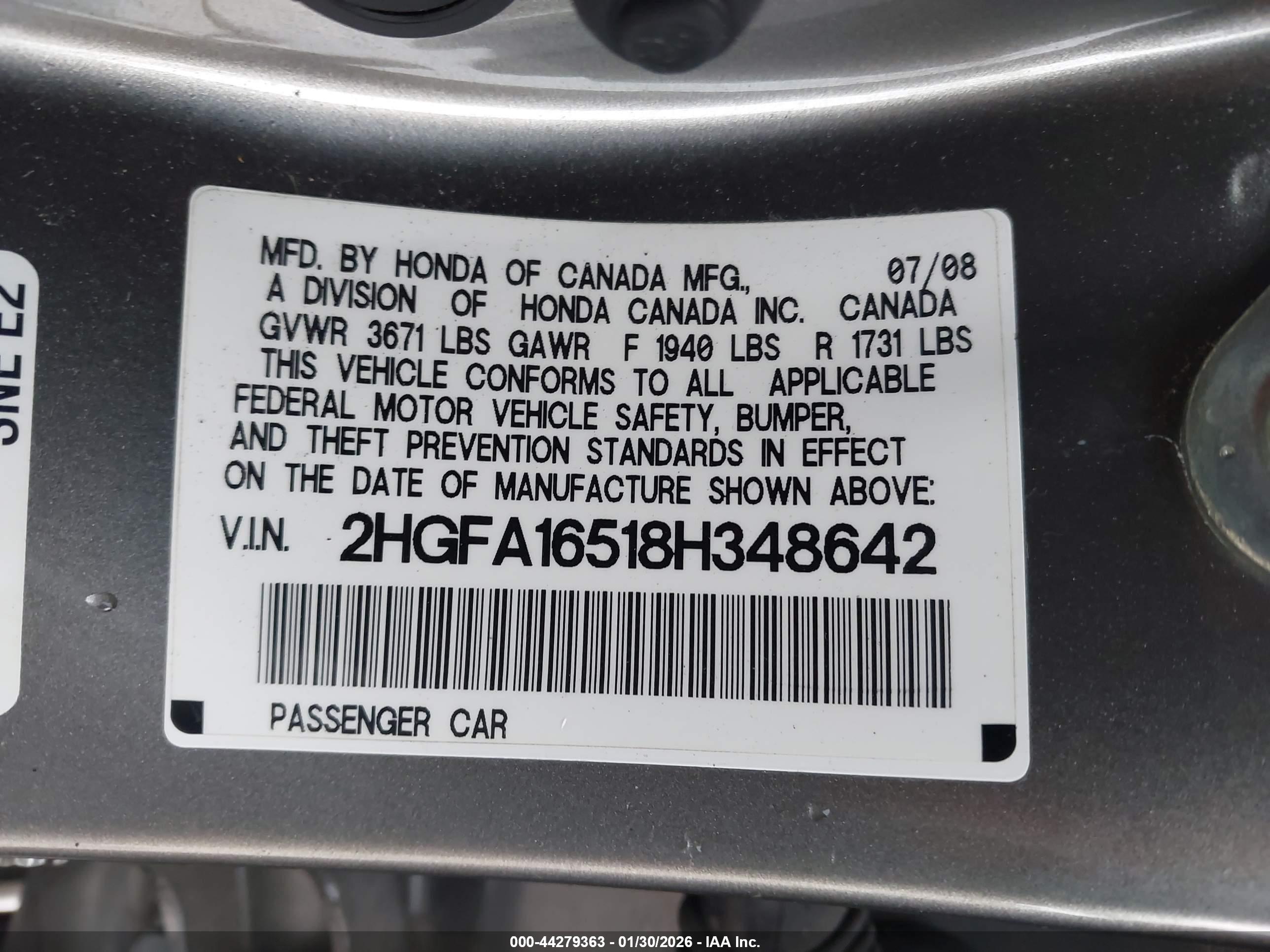 HONDA CIVIC image 9