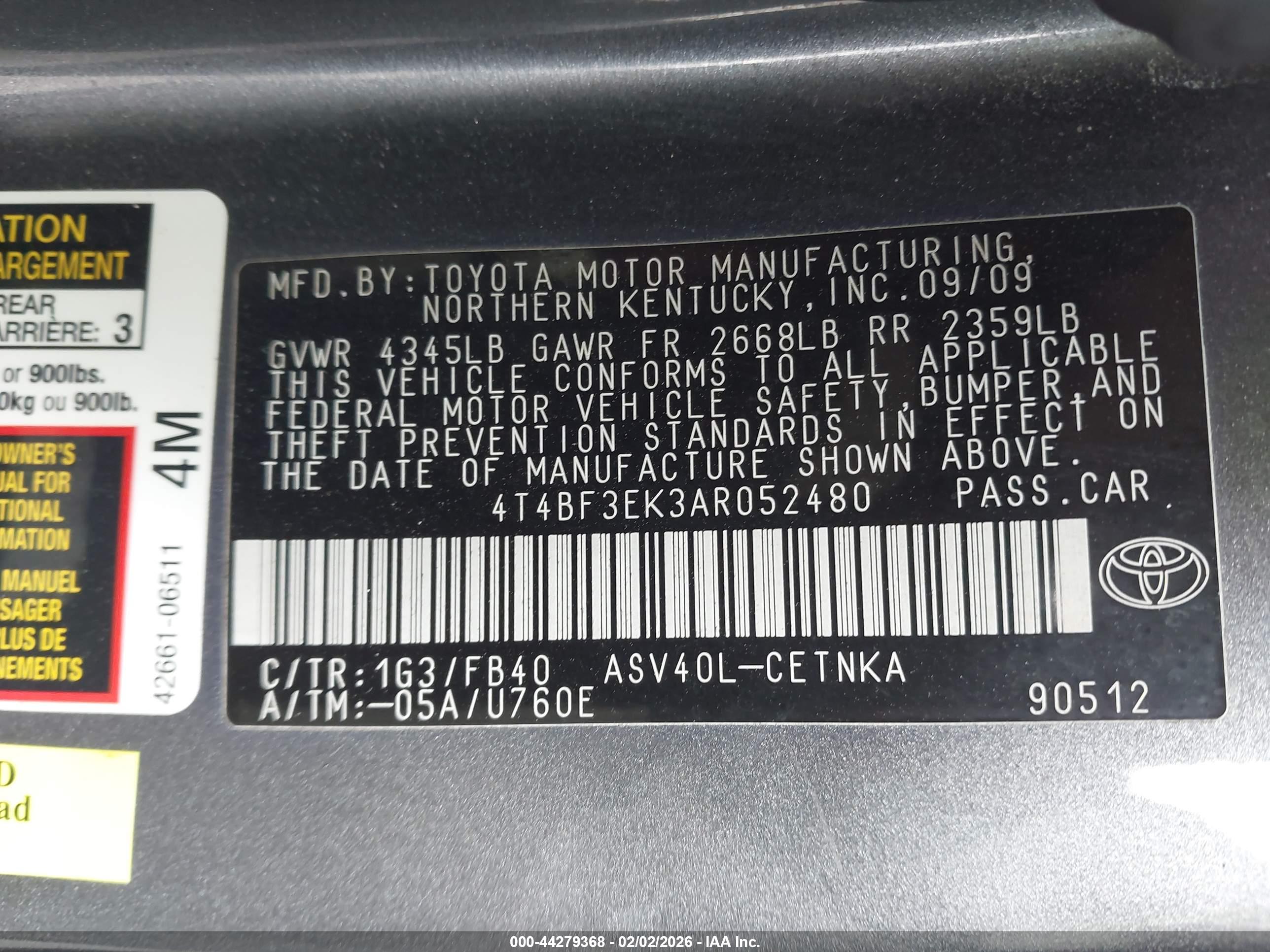 TOYOTA CAMRY image 9