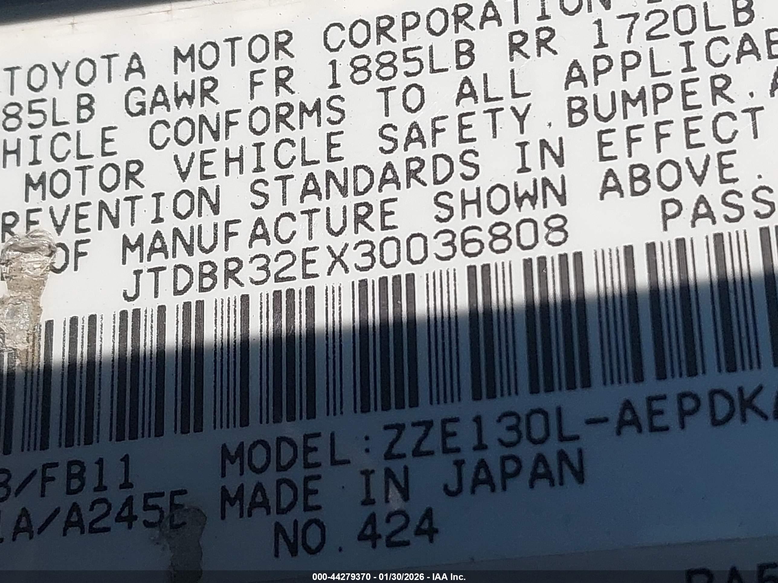 TOYOTA COROLLA image 9