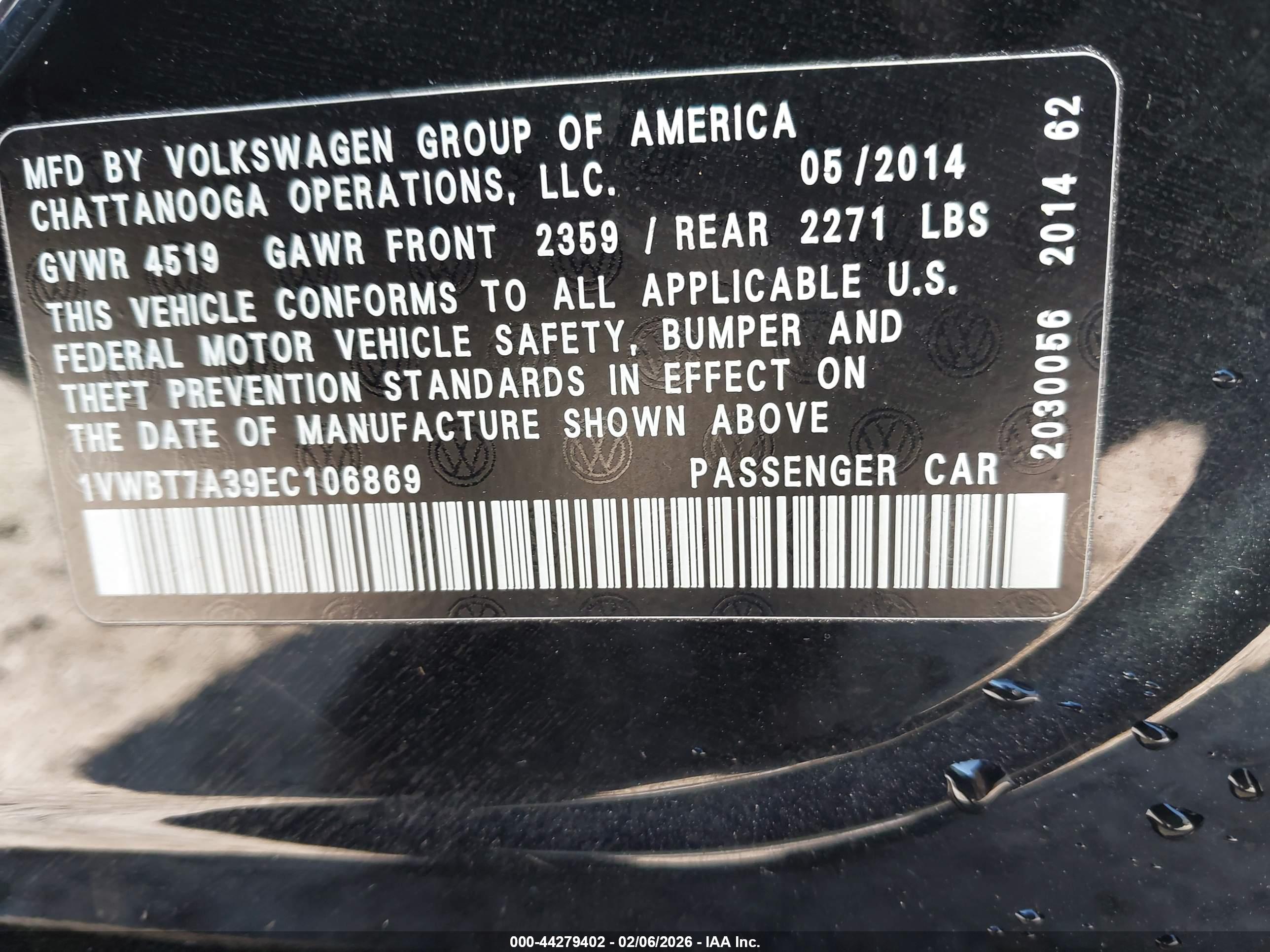 VOLKSWAGEN PASSAT image 9