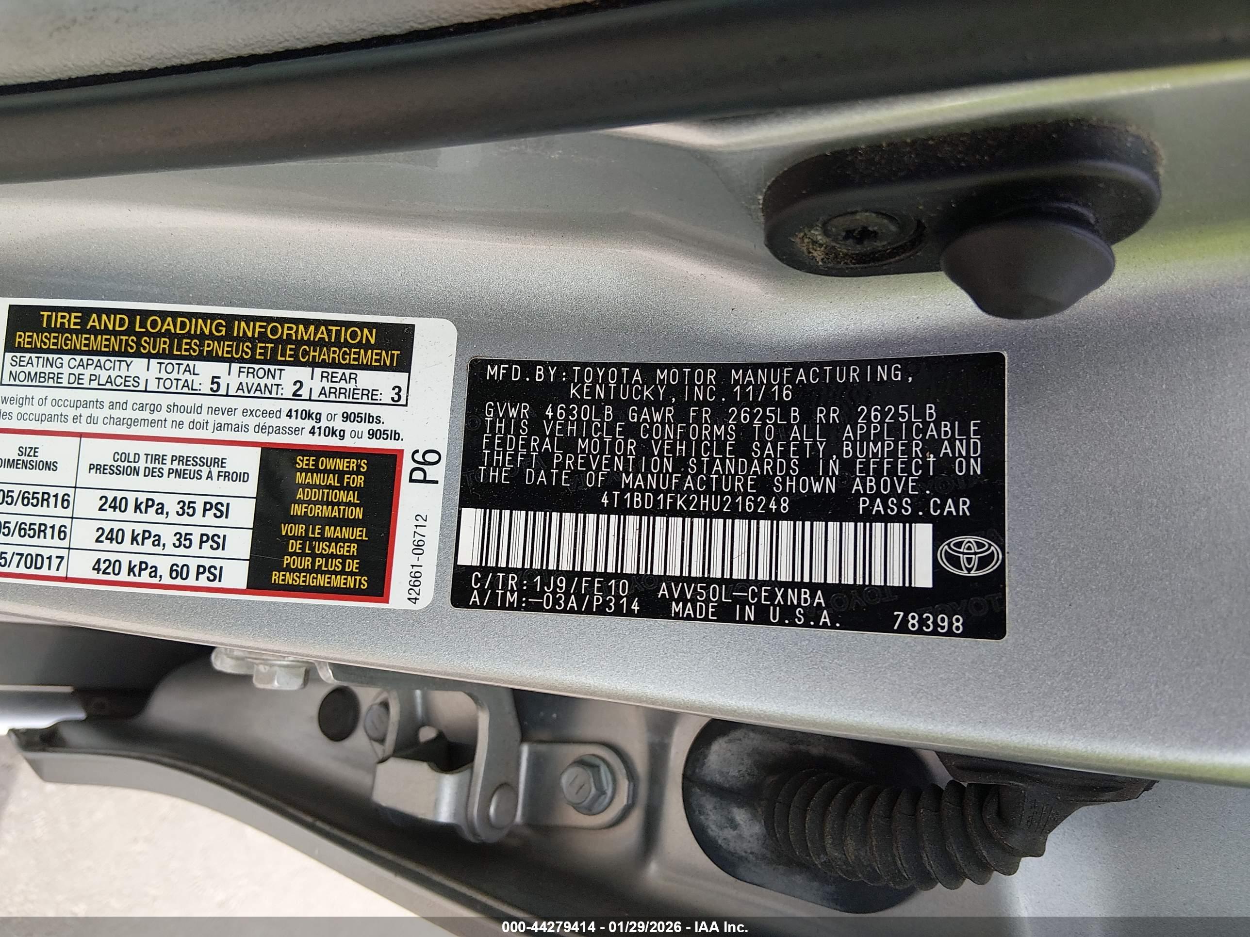 TOYOTA CAMRY image 9