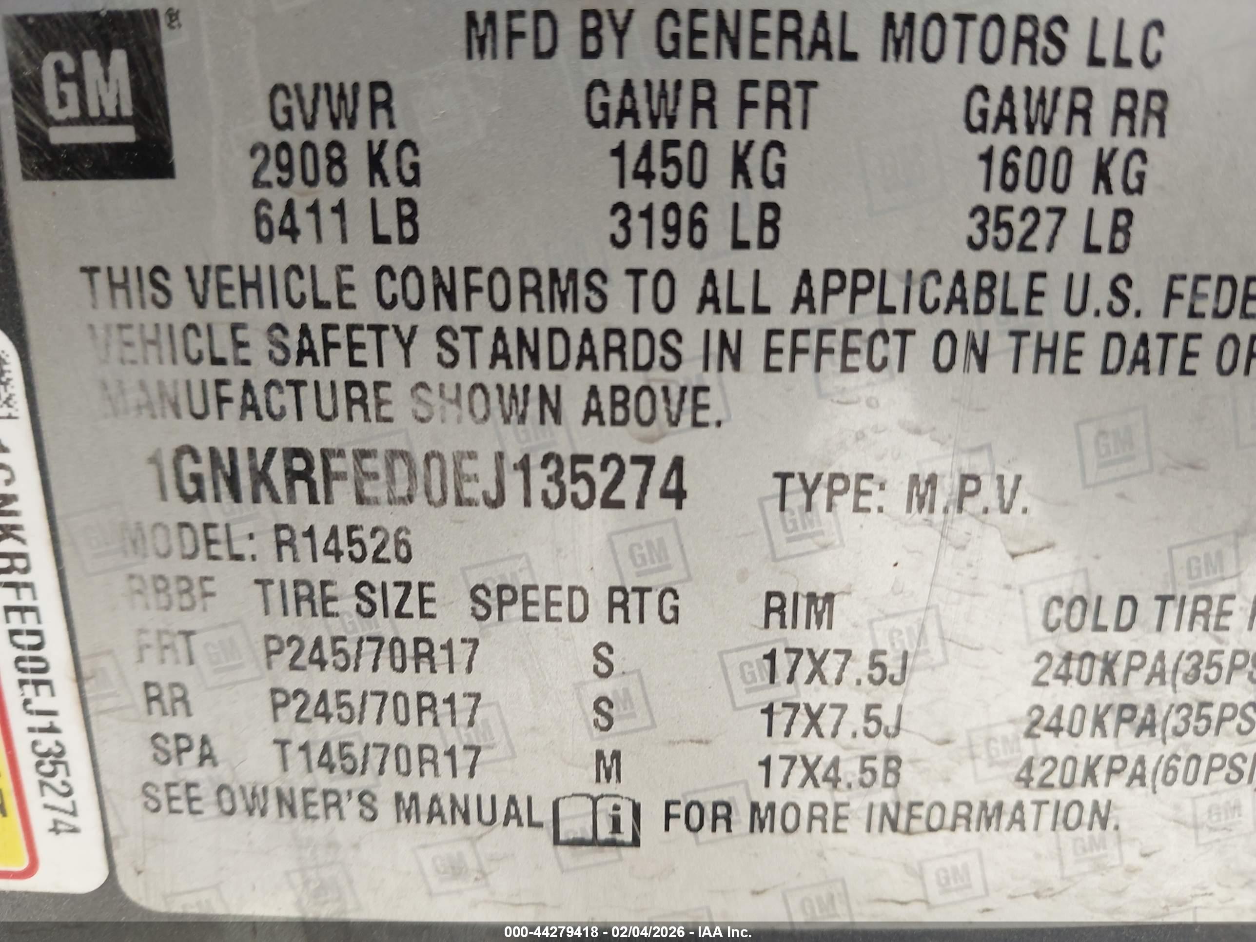 CHEVROLET TRAVERSE image 9