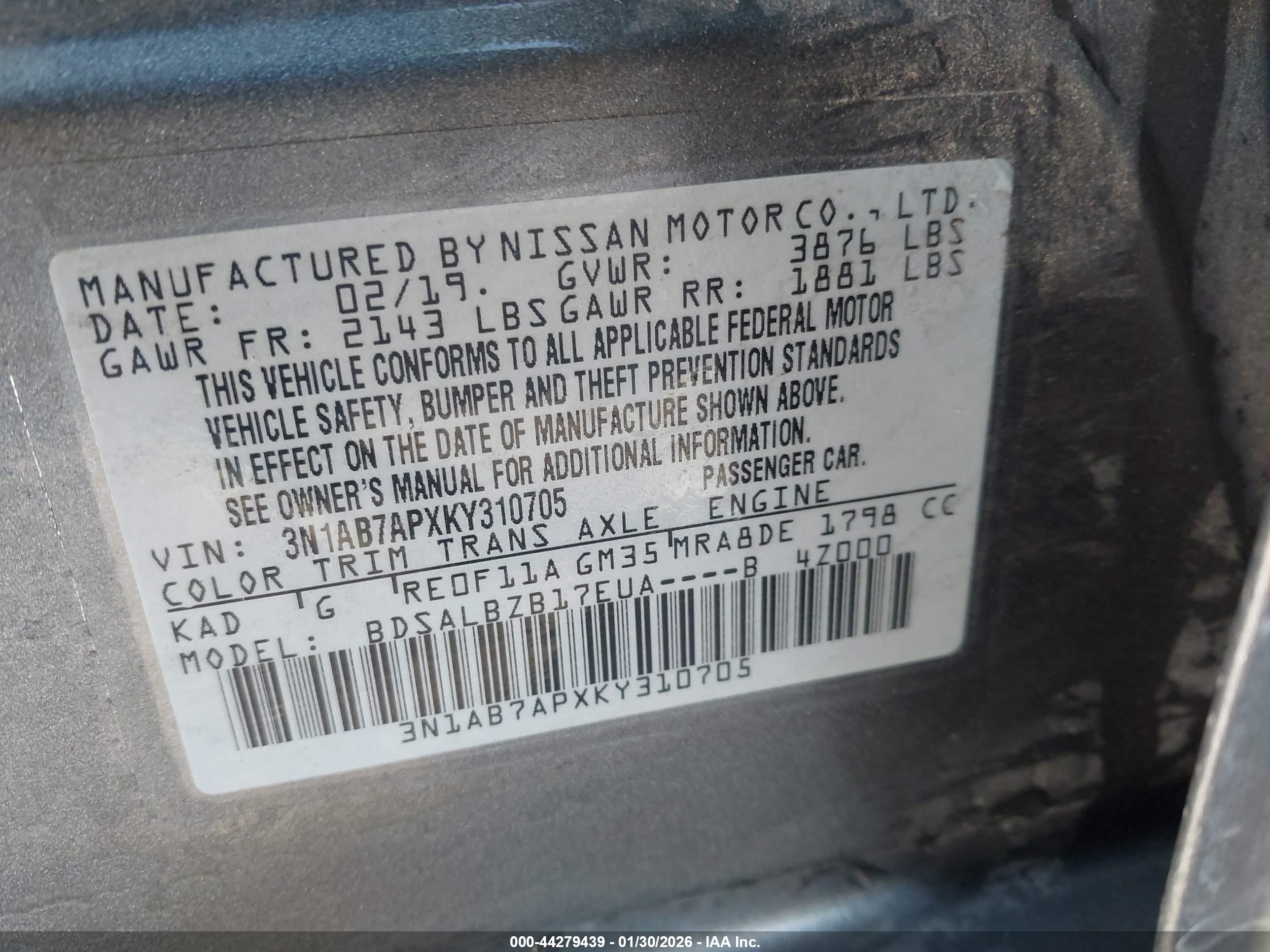 NISSAN SENTRA image 9