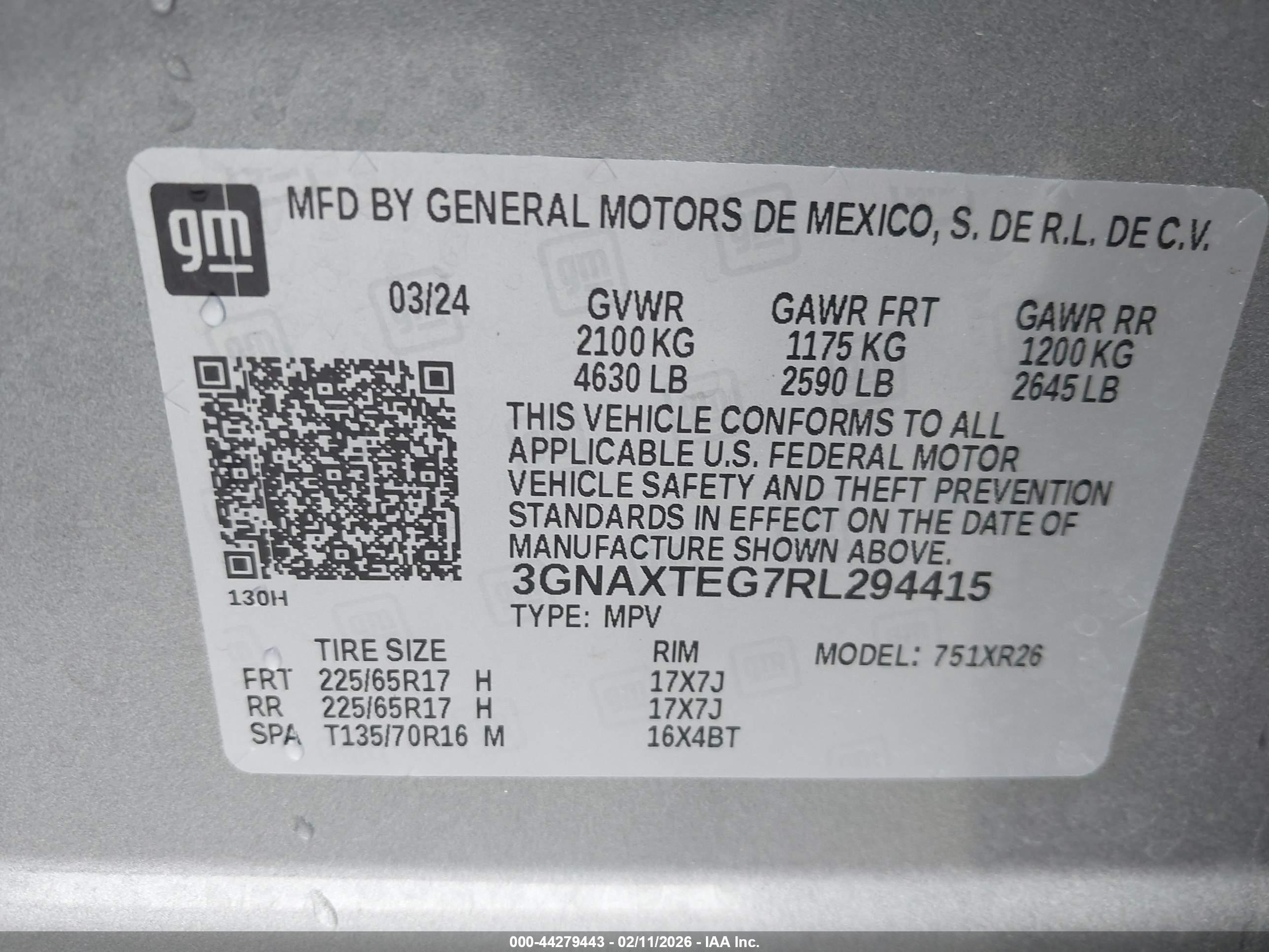 CHEVROLET EQUINOX image 9