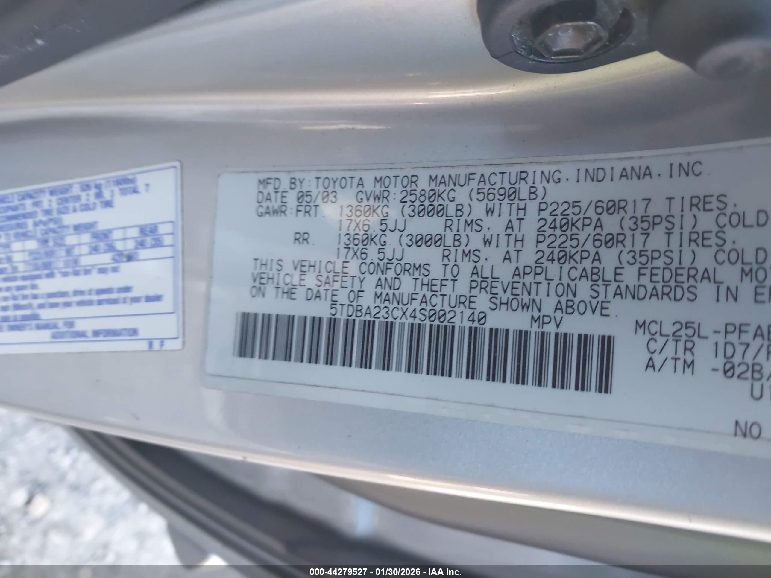 TOYOTA SIENNA image 9