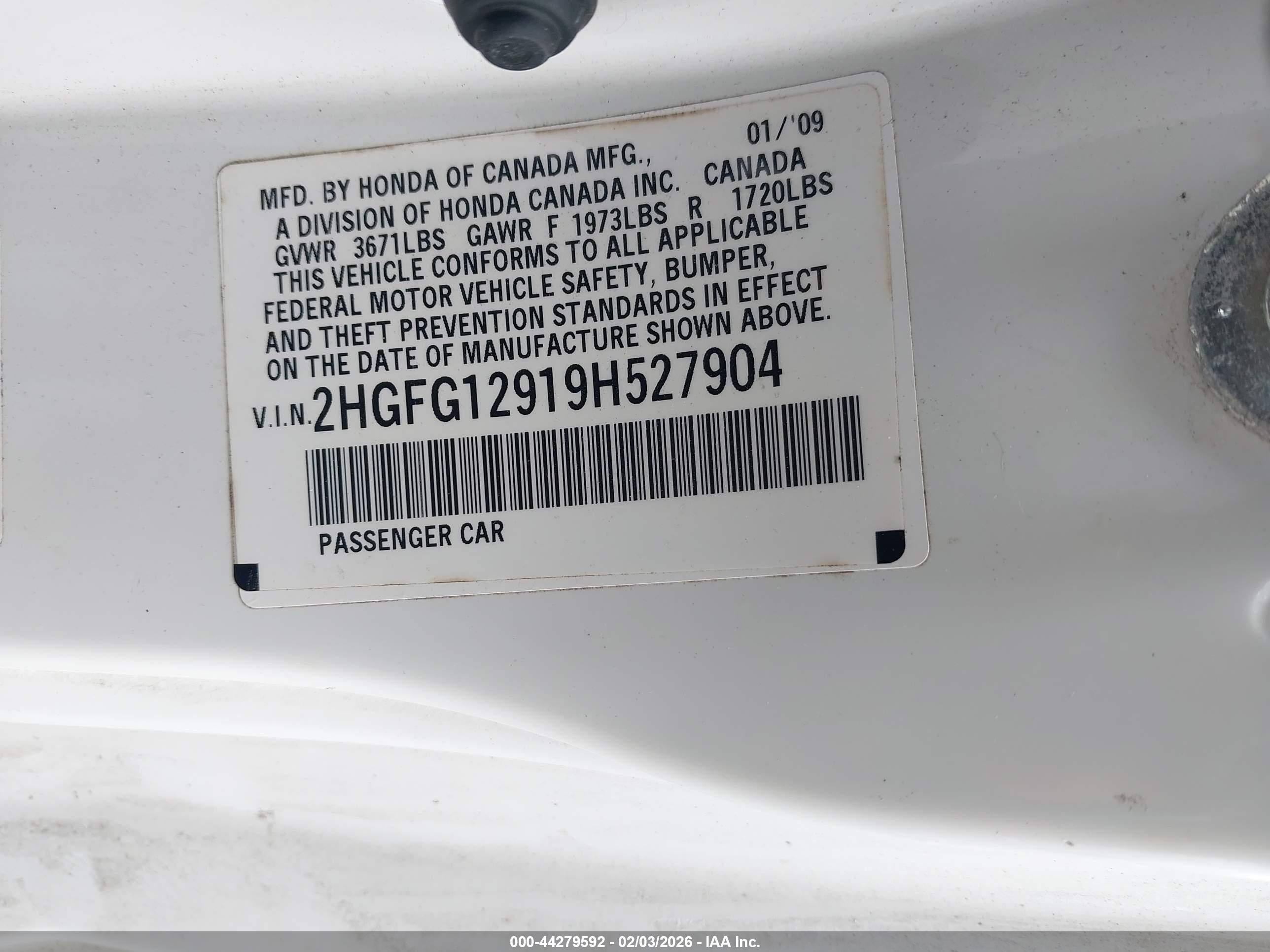 HONDA CIVIC image 9