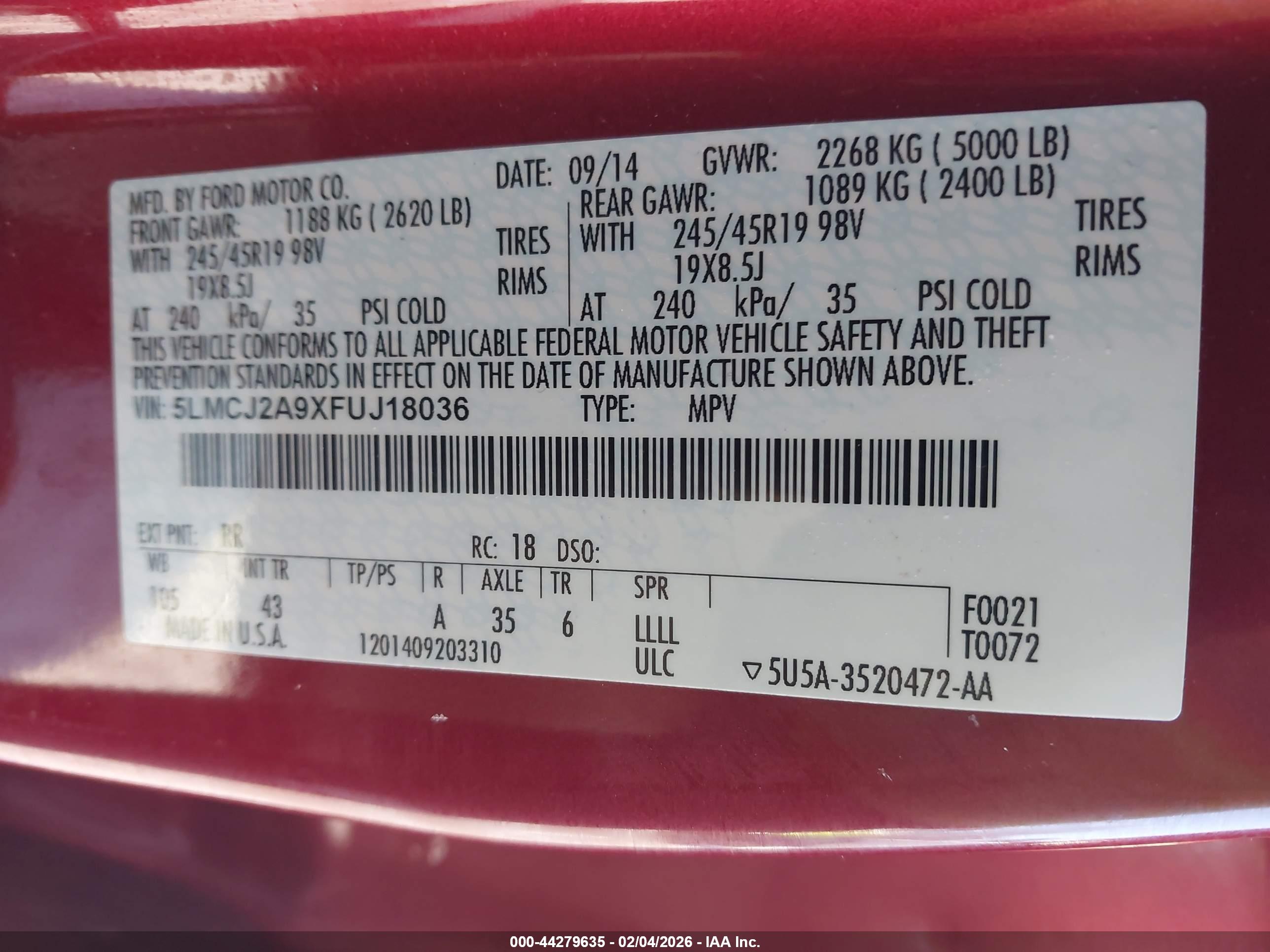 LINCOLN MKC image 9