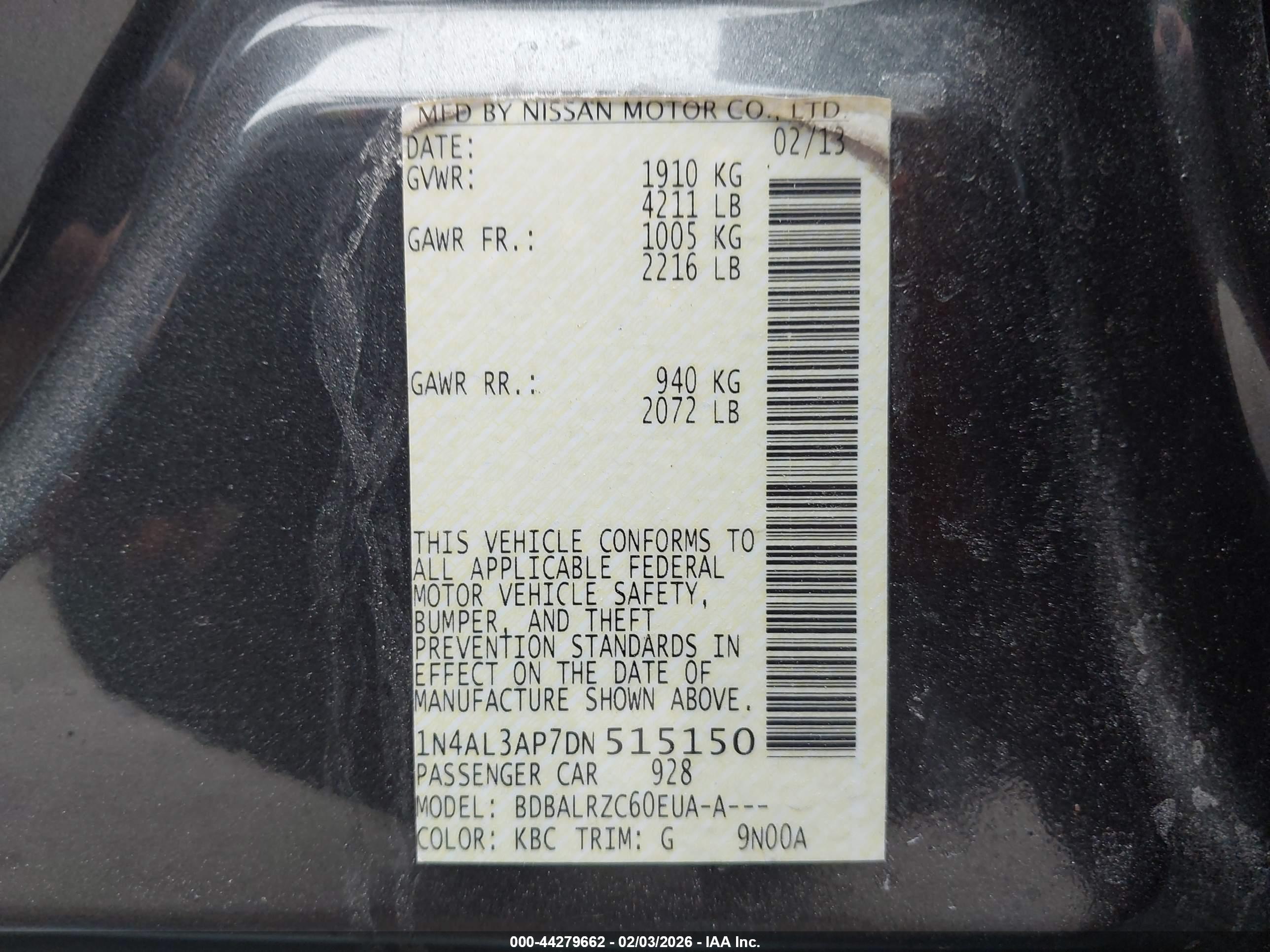 NISSAN ALTIMA image 9