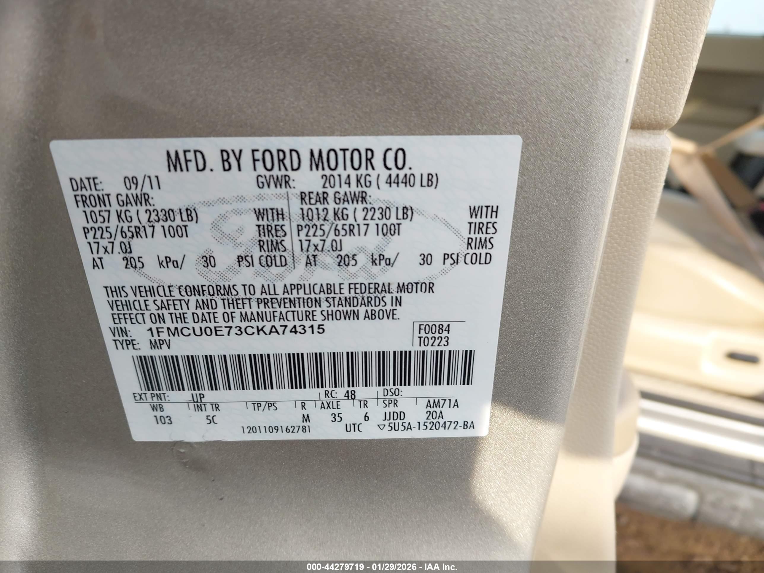 FORD ESCAPE image 9