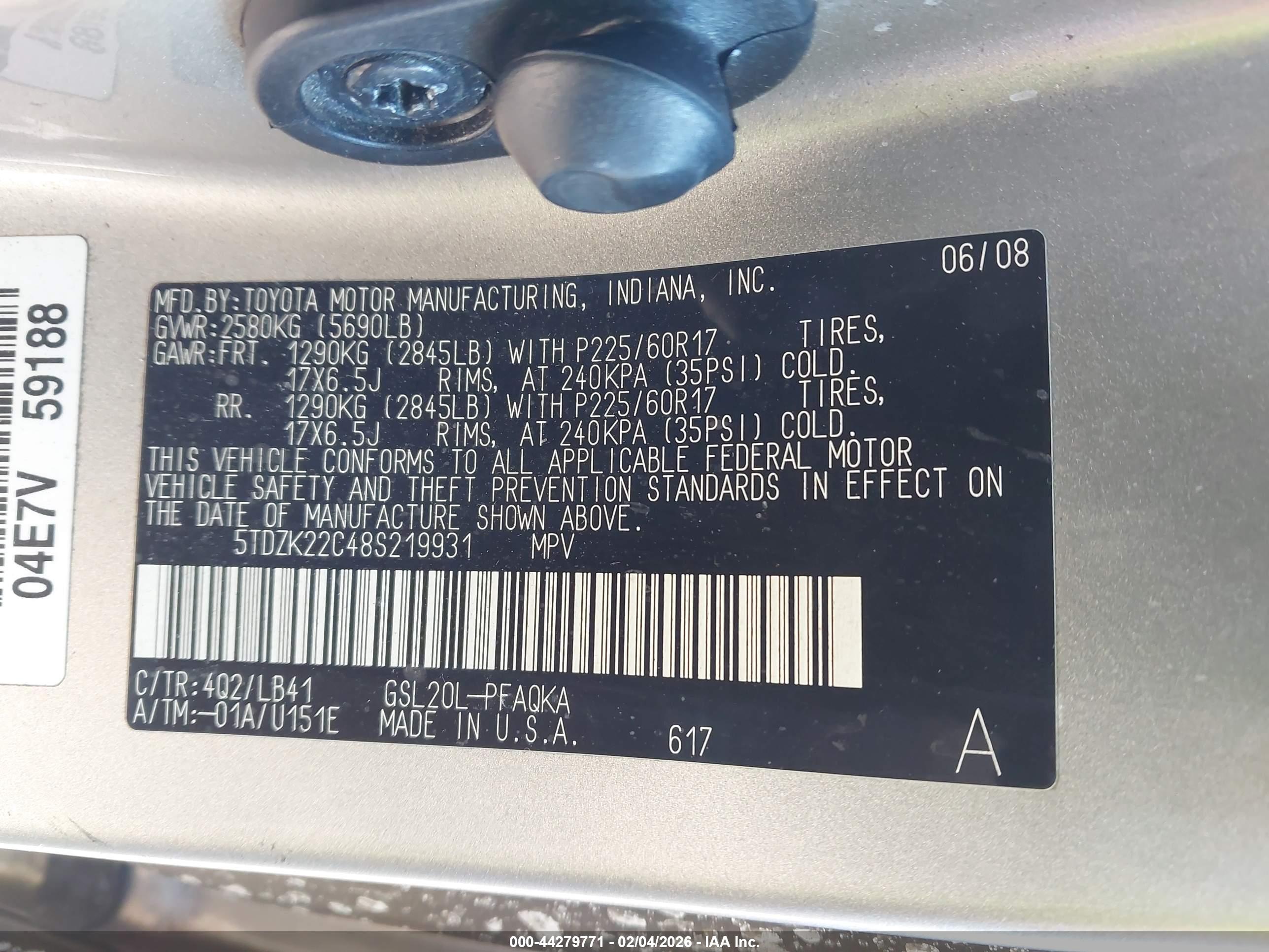 TOYOTA SIENNA image 9