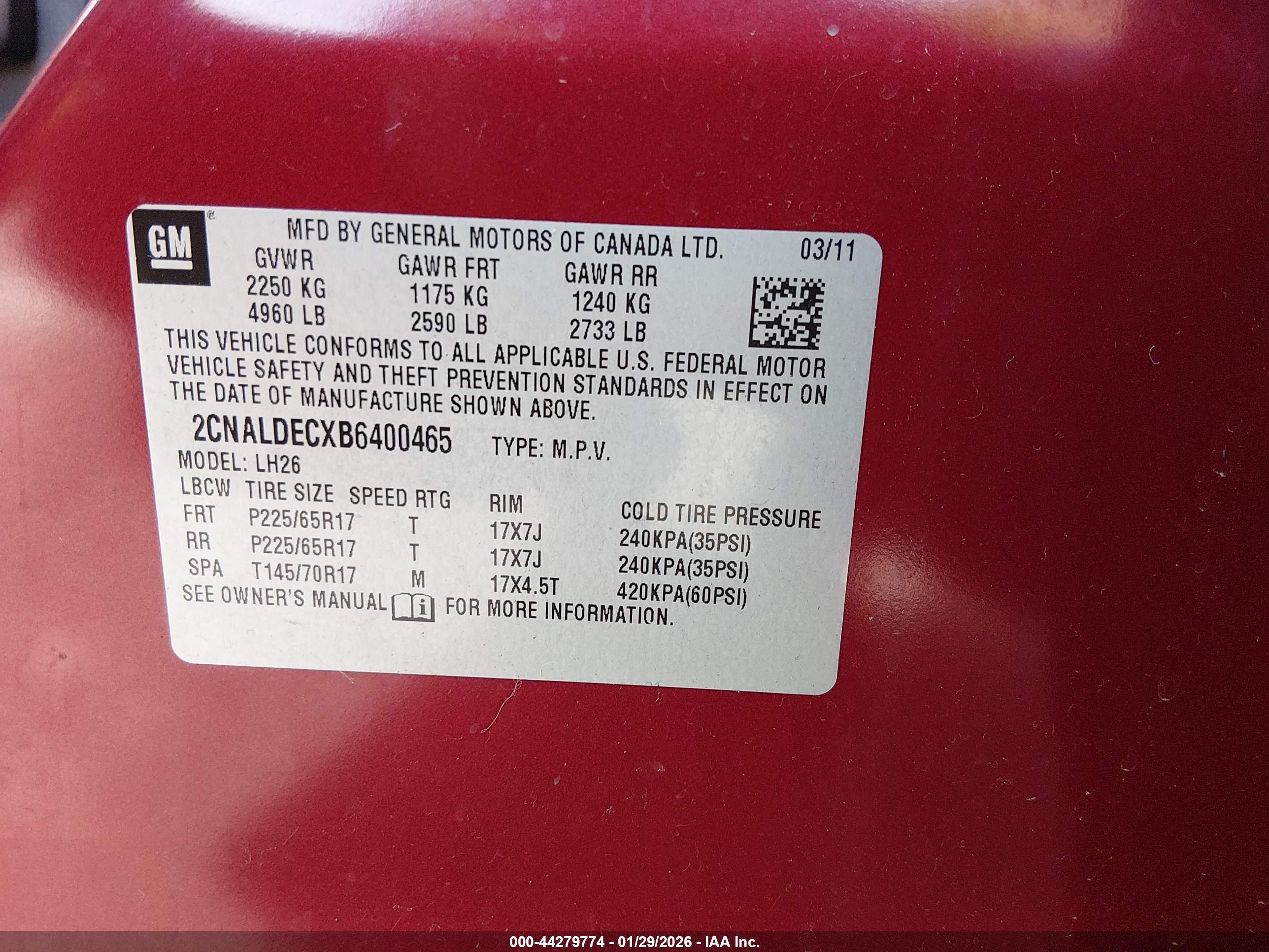 CHEVROLET EQUINOX image 9