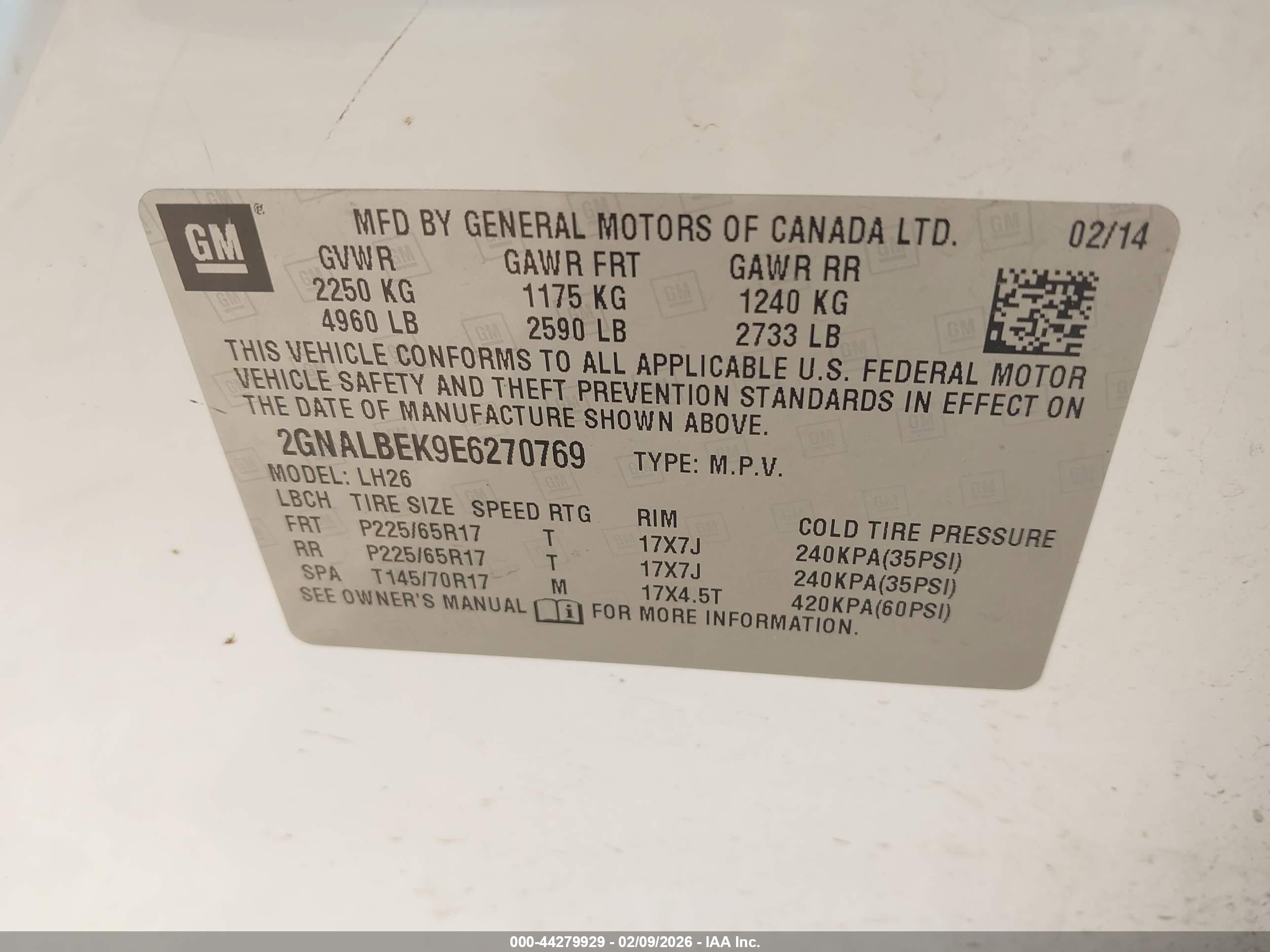 CHEVROLET EQUINOX image 9