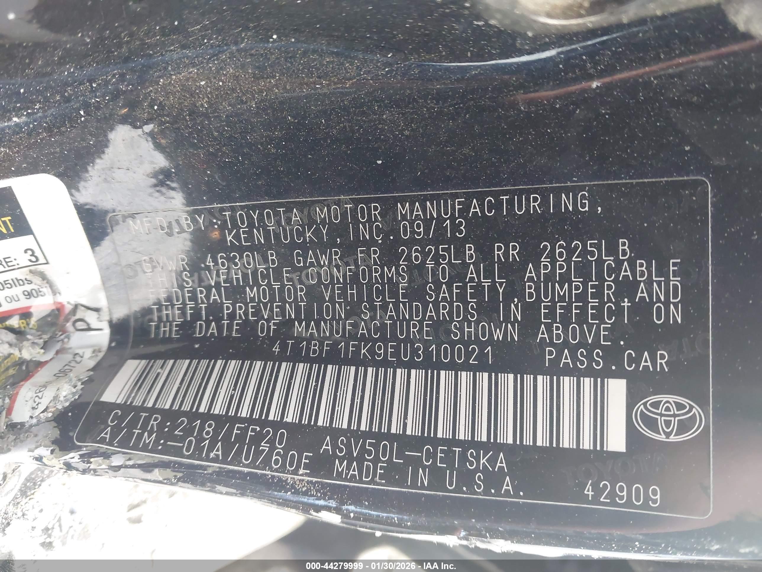 TOYOTA CAMRY image 9