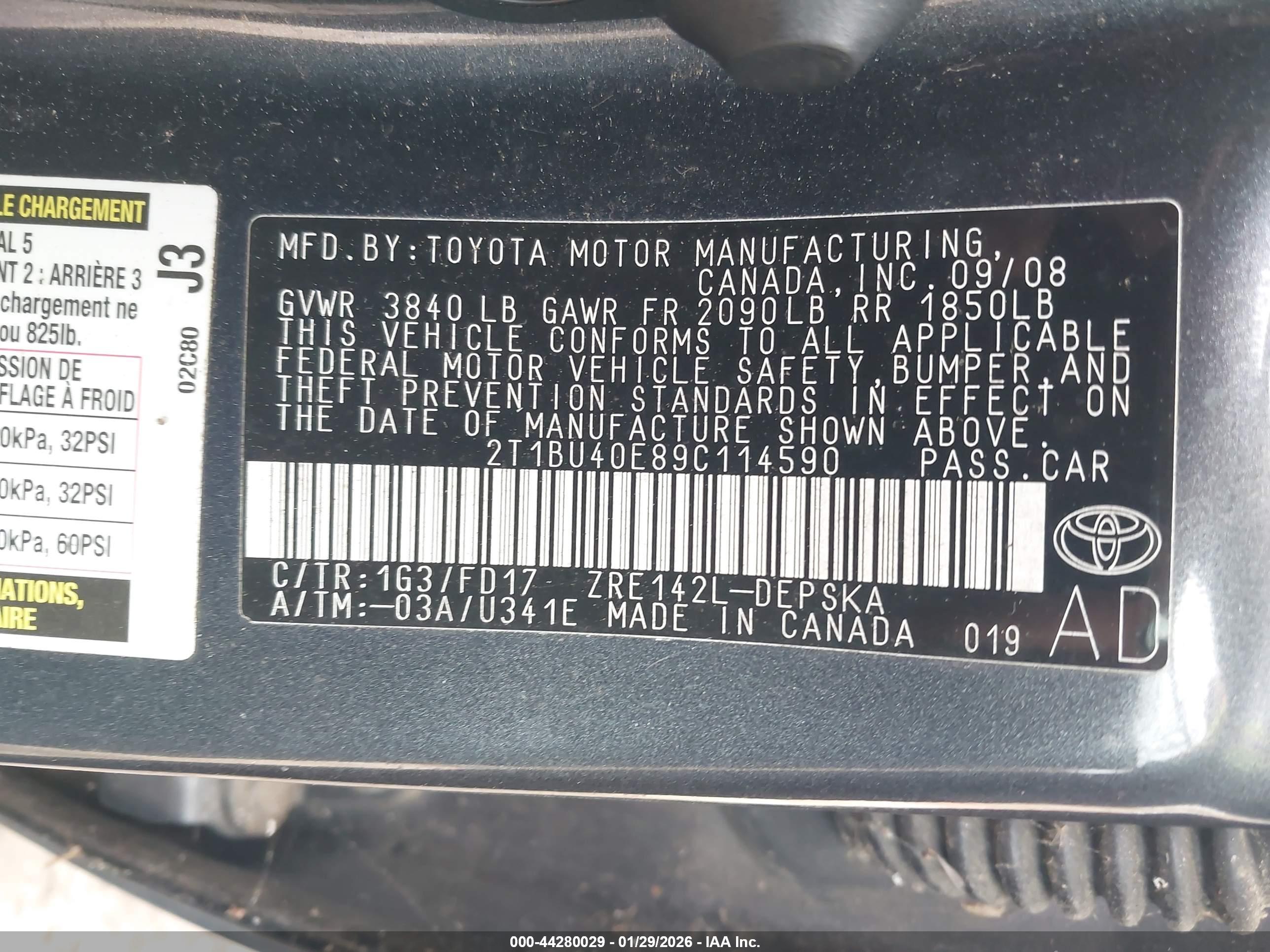 TOYOTA COROLLA image 9