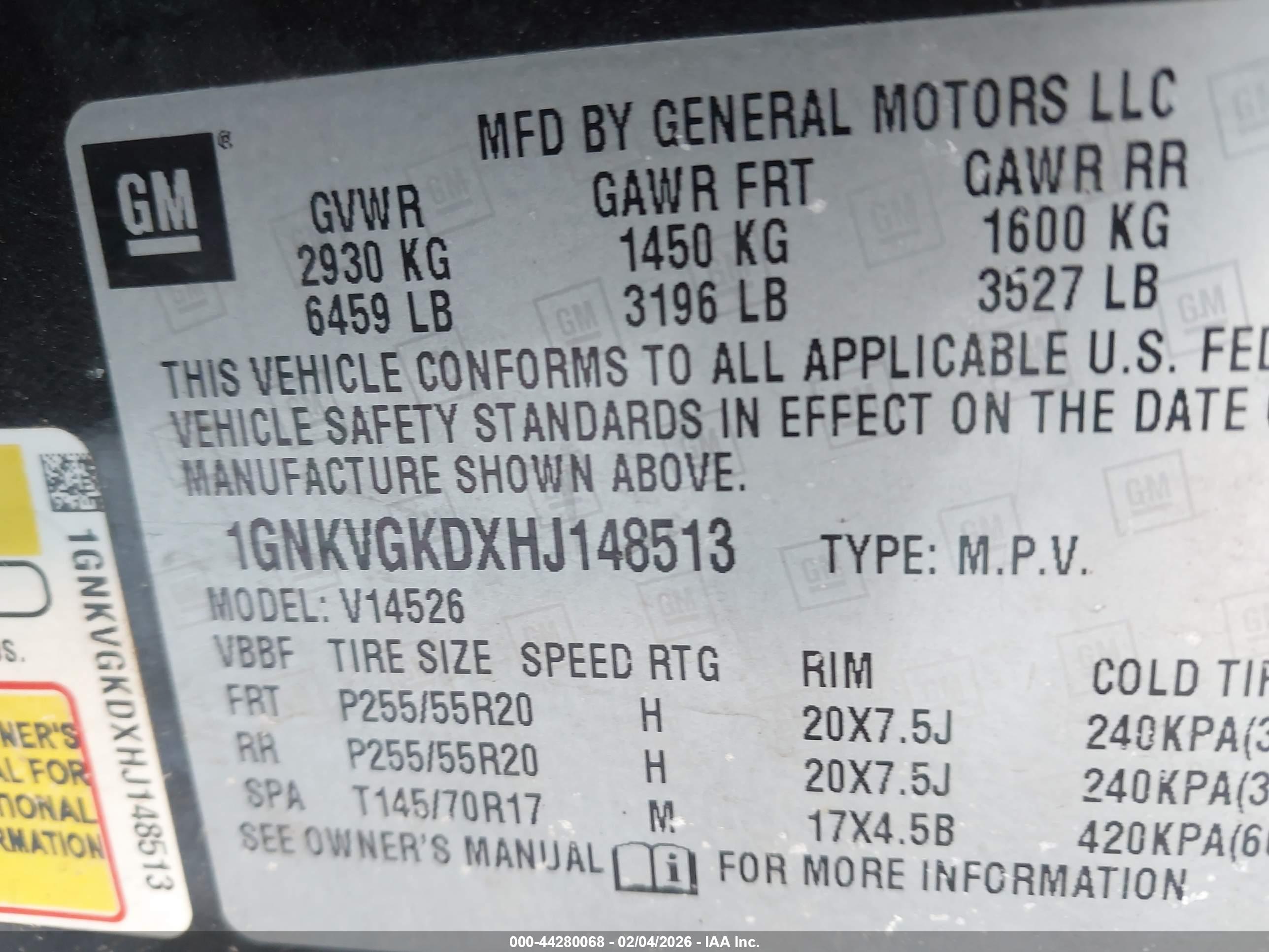 CHEVROLET TRAVERSE image 9