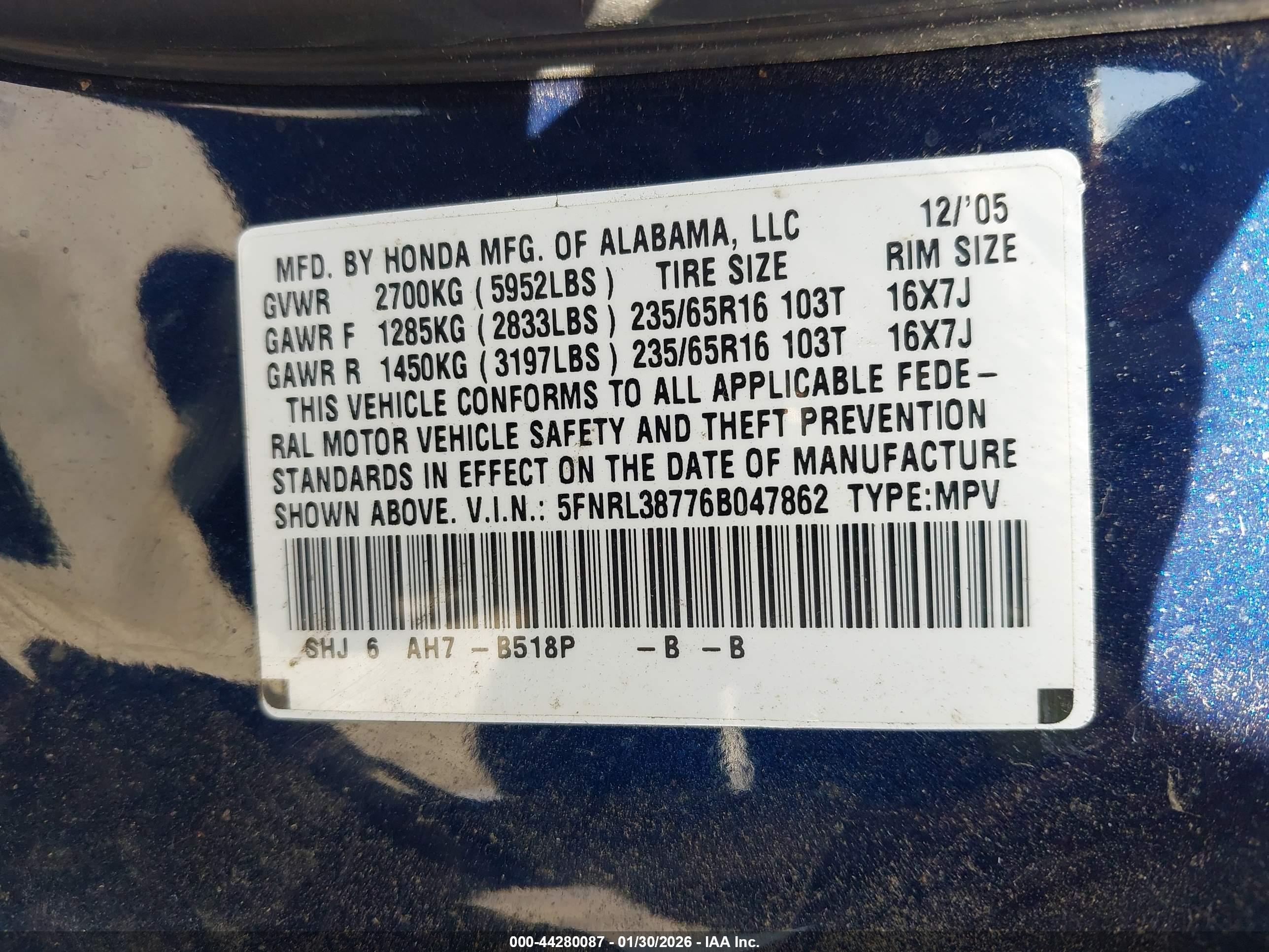 HONDA ODYSSEY image 9
