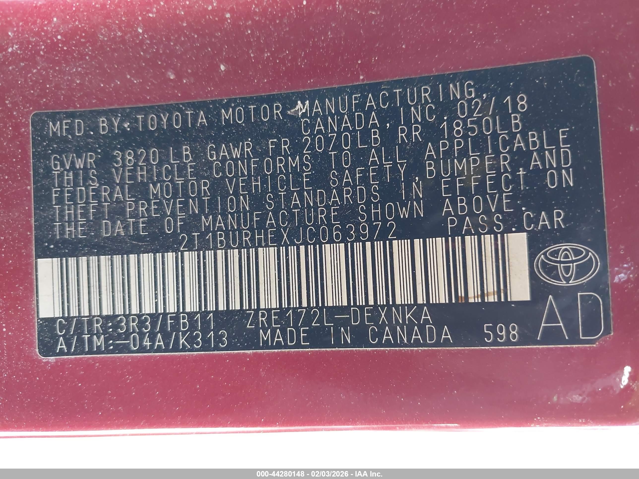 TOYOTA COROLLA image 9