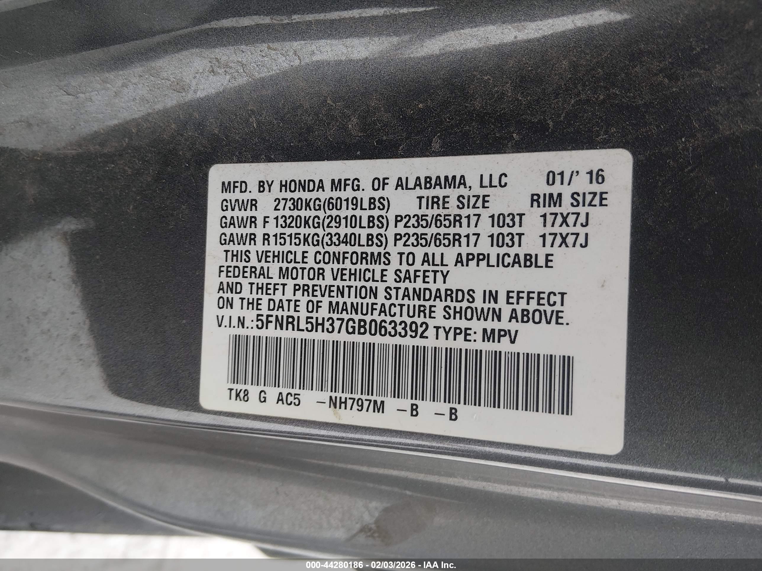 HONDA ODYSSEY image 9