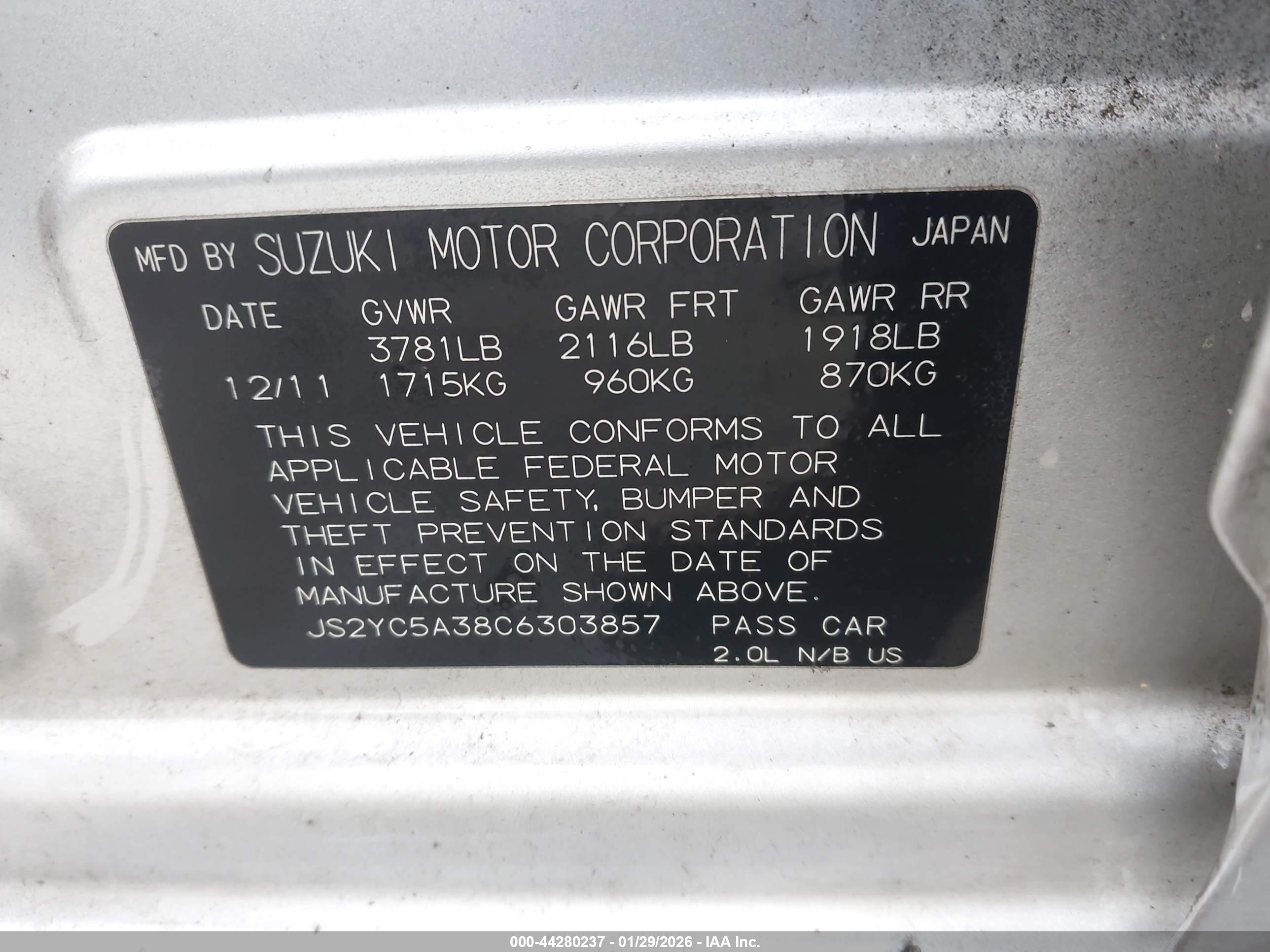 SUZUKI SX4 image 9
