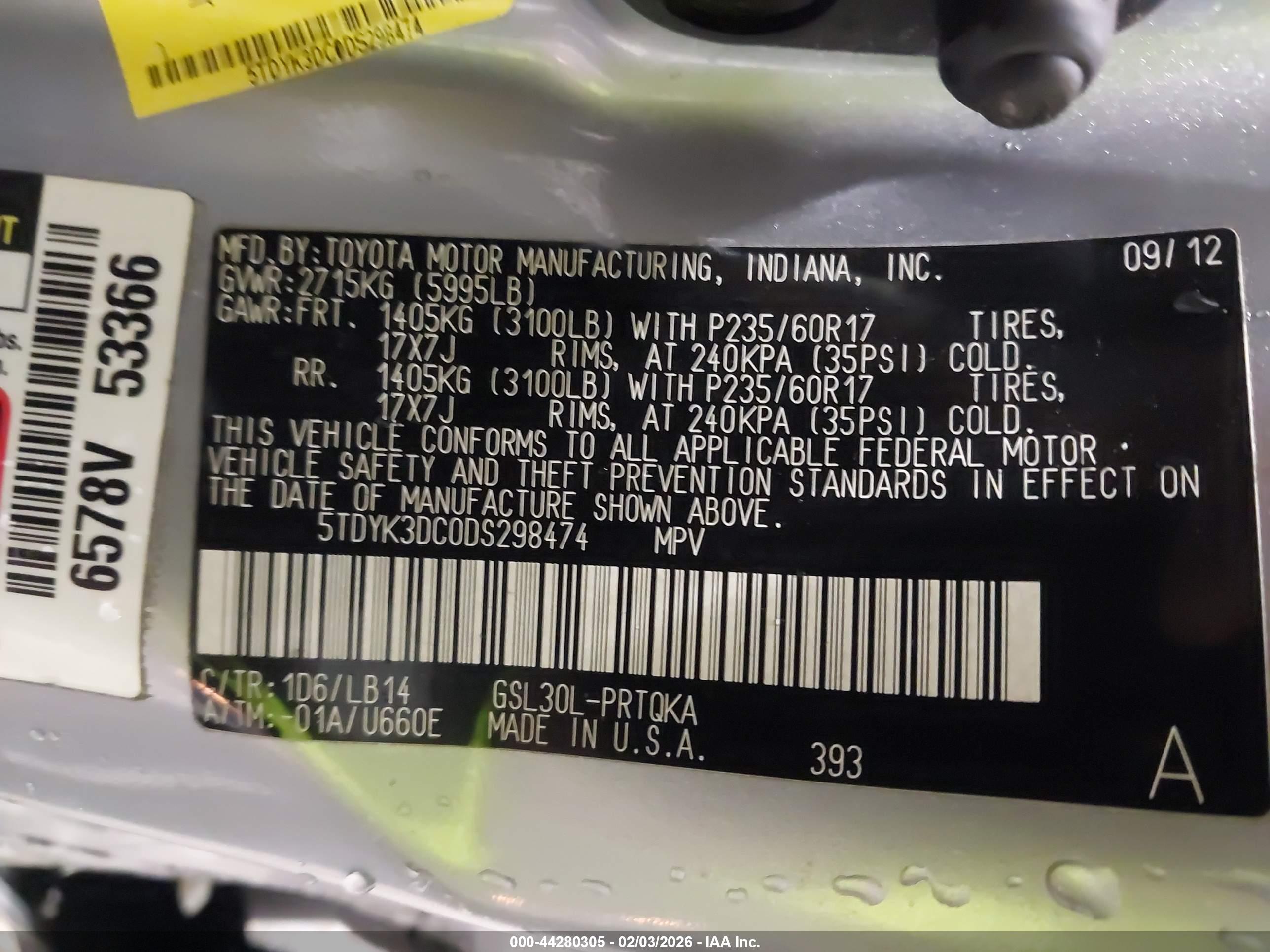 TOYOTA SIENNA image 9