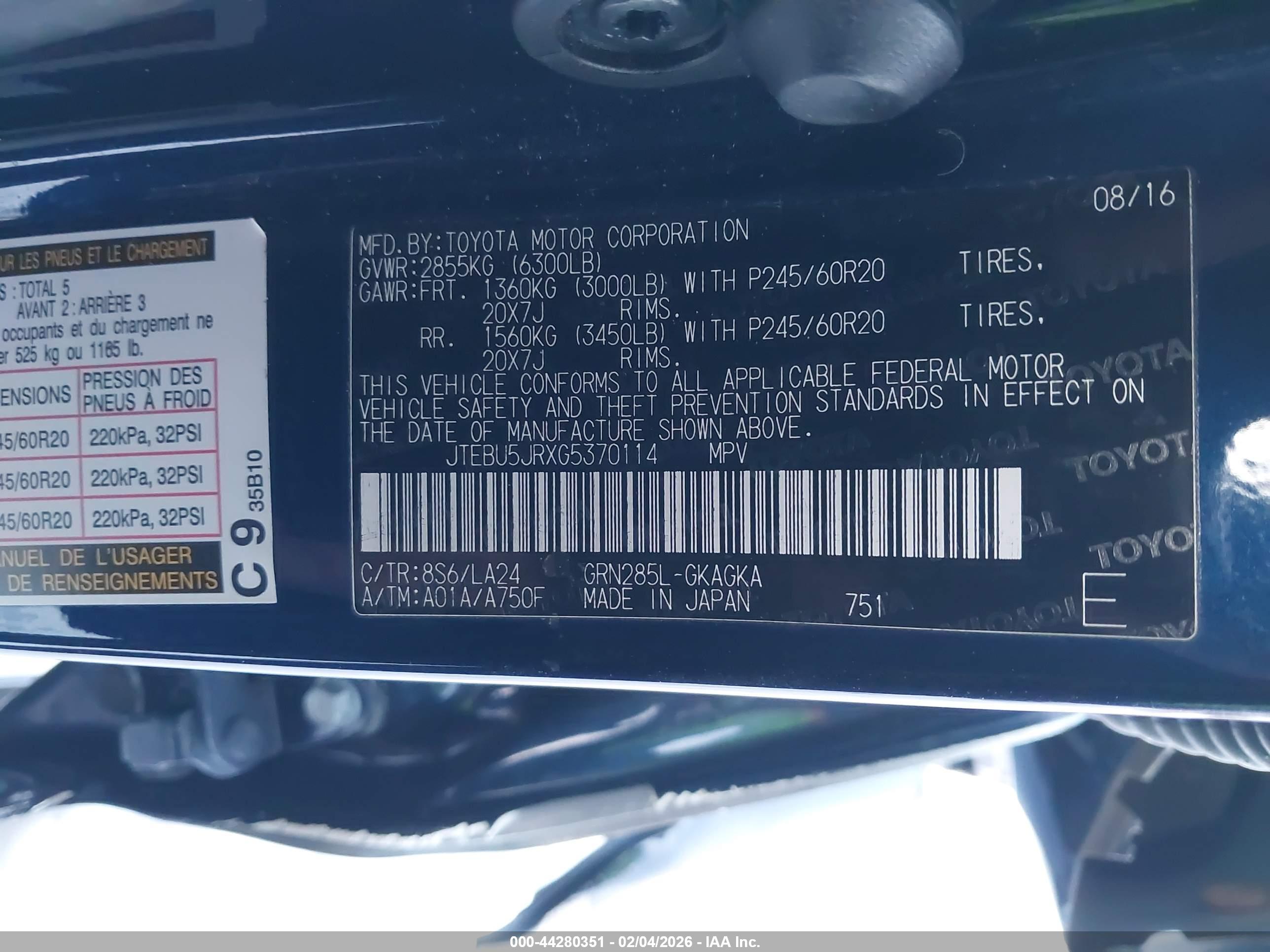 TOYOTA 4RUNNER image 9