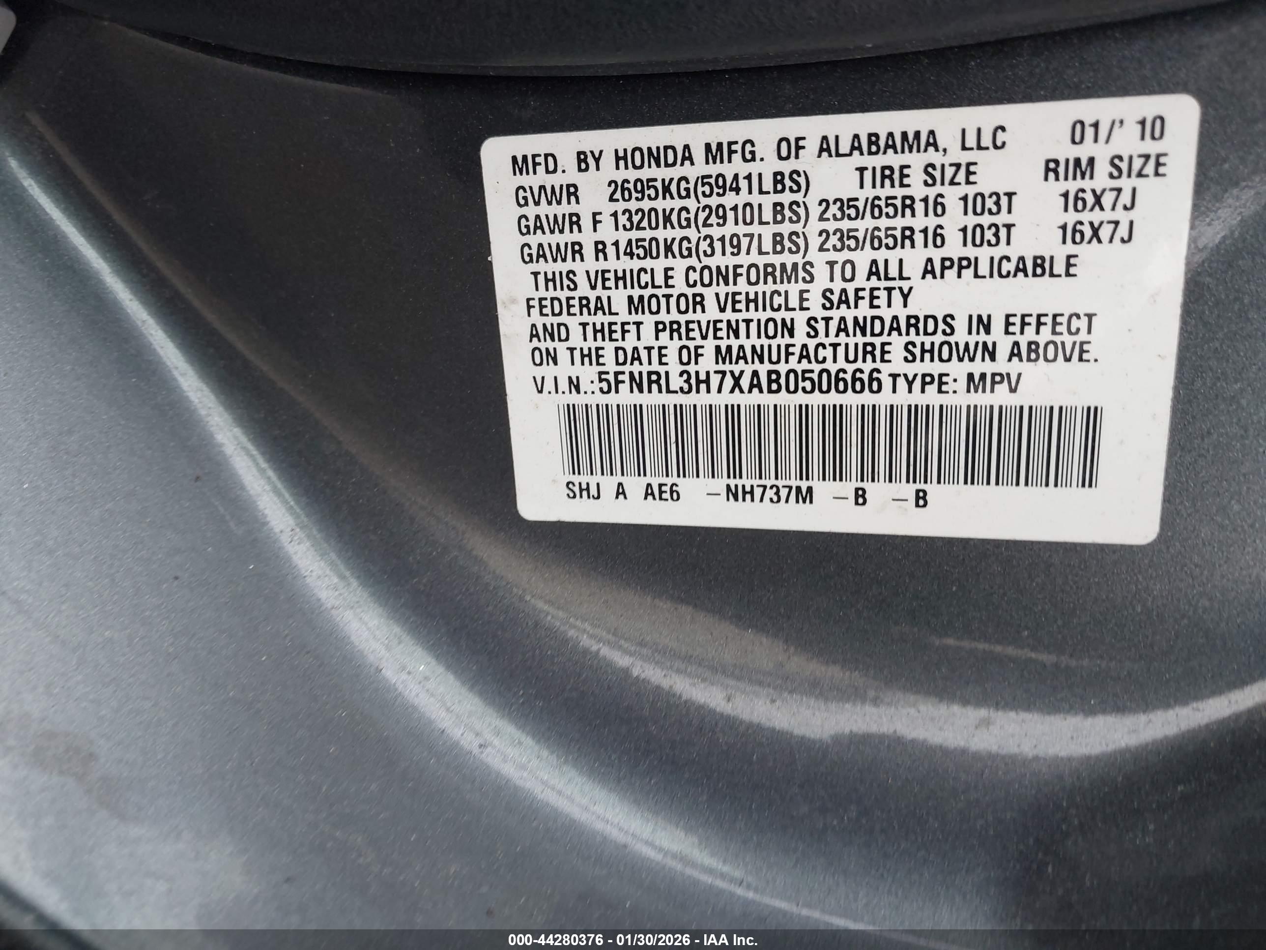 HONDA ODYSSEY image 9