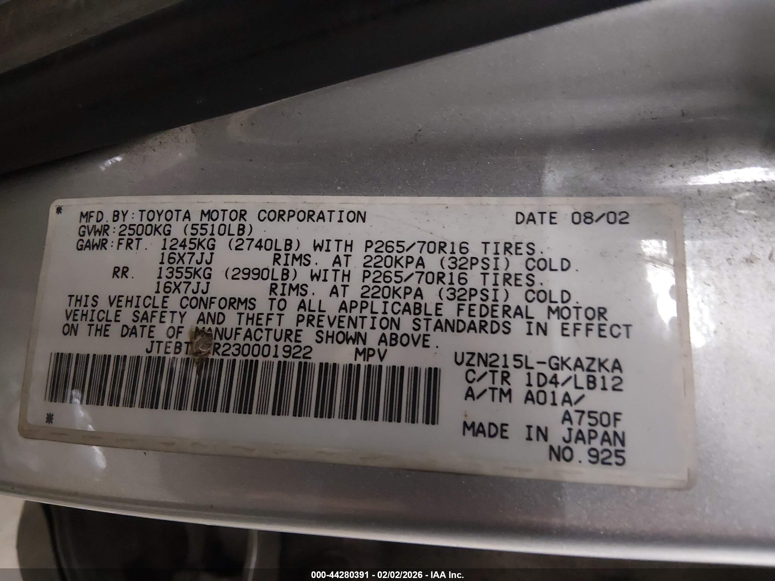 TOYOTA 4RUNNER image 9