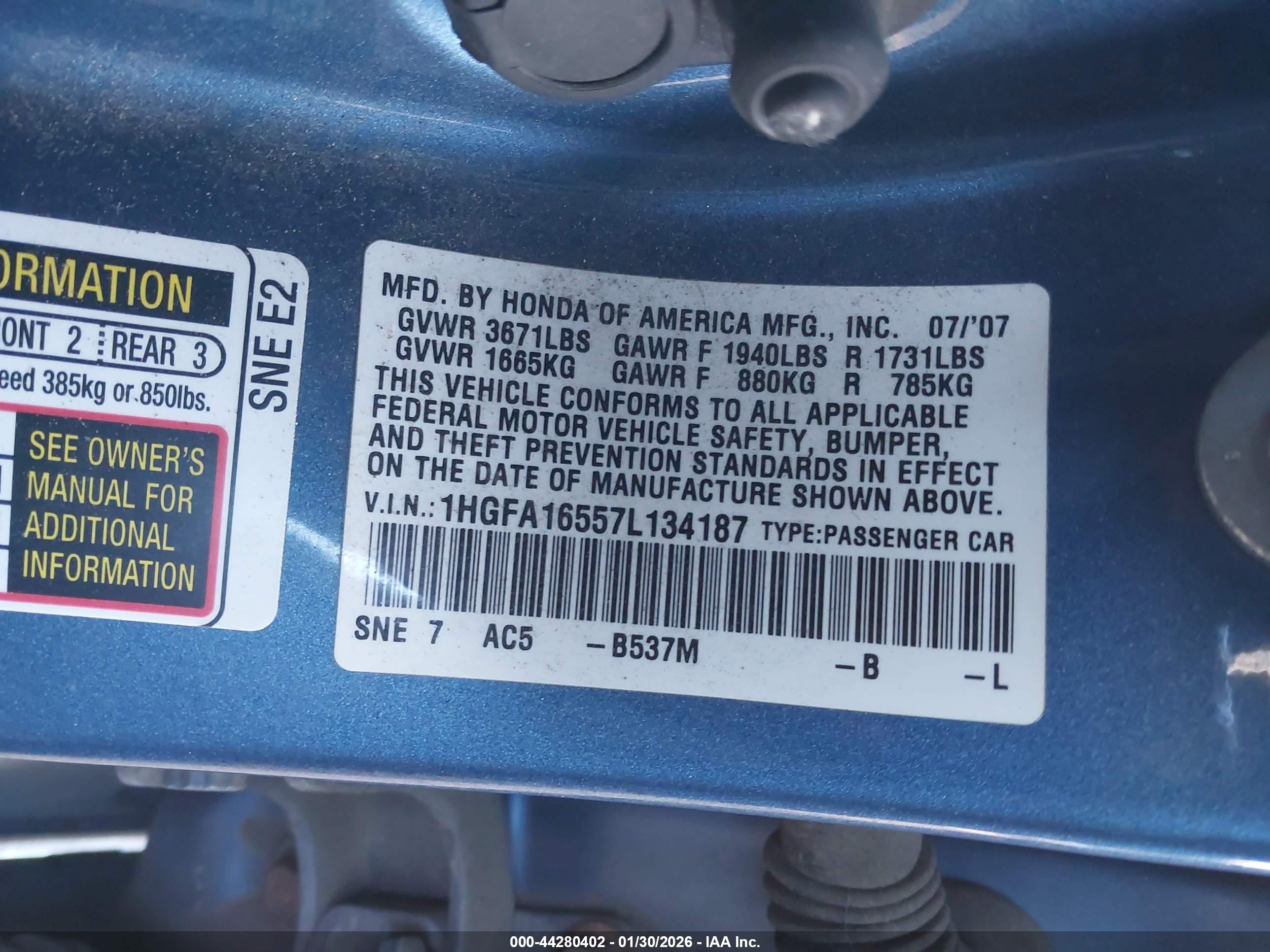 HONDA CIVIC image 9
