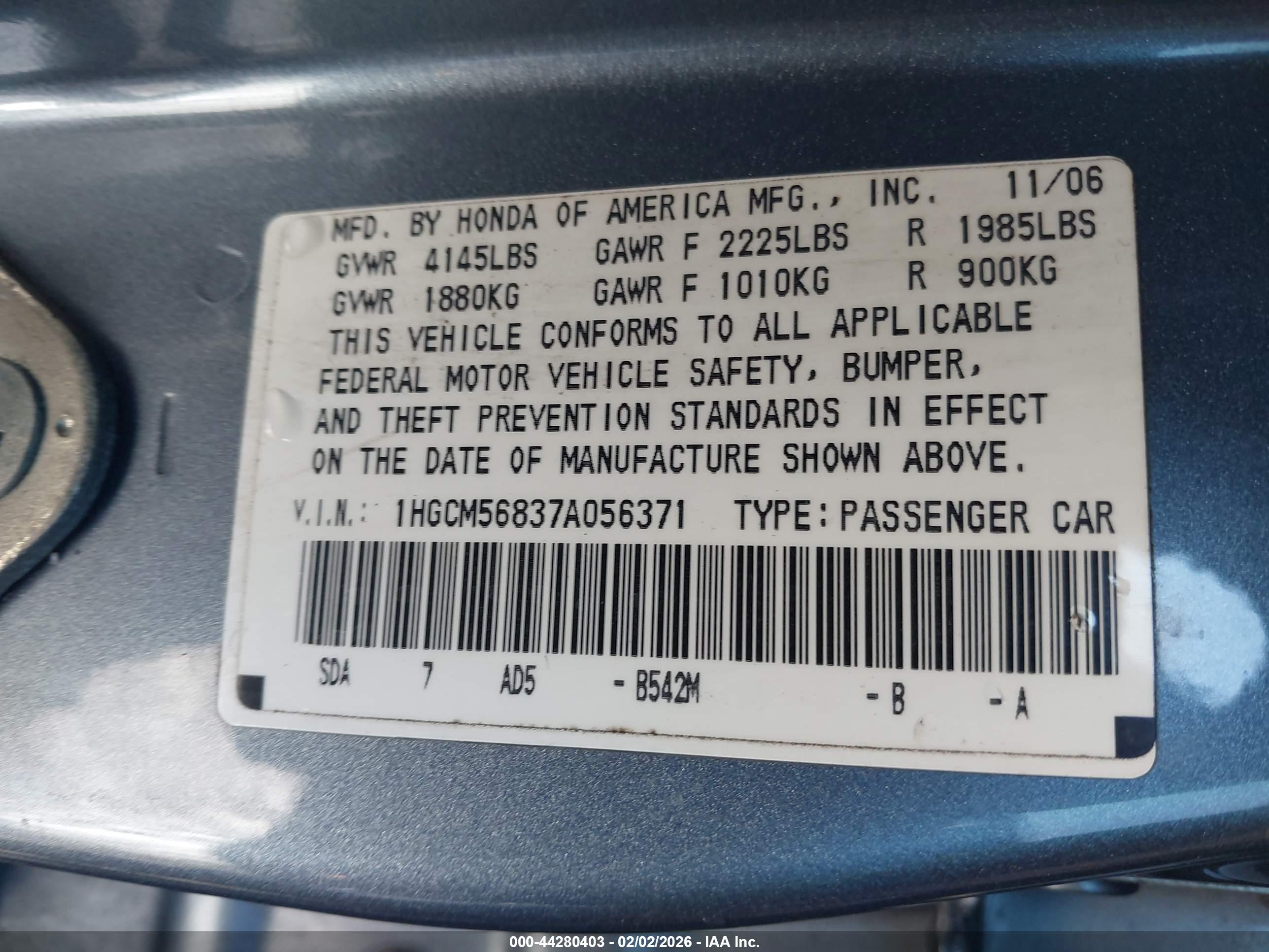 HONDA ACCORD image 9