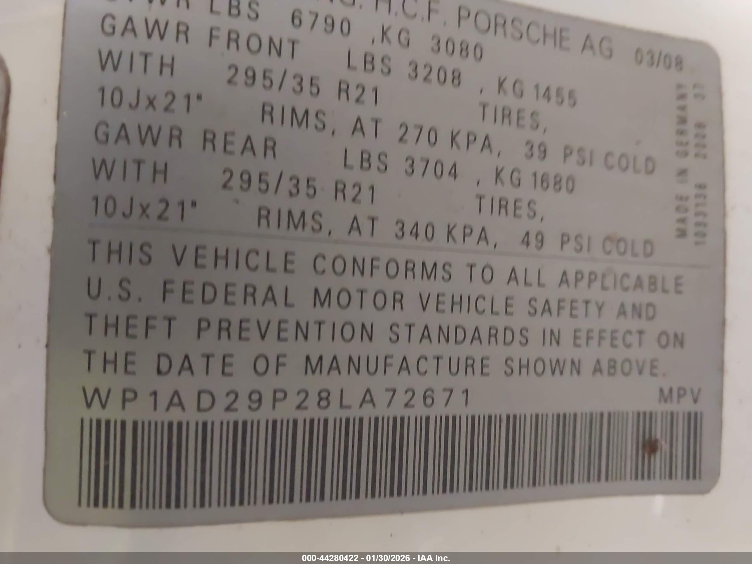 PORSCHE CAYENNE image 9