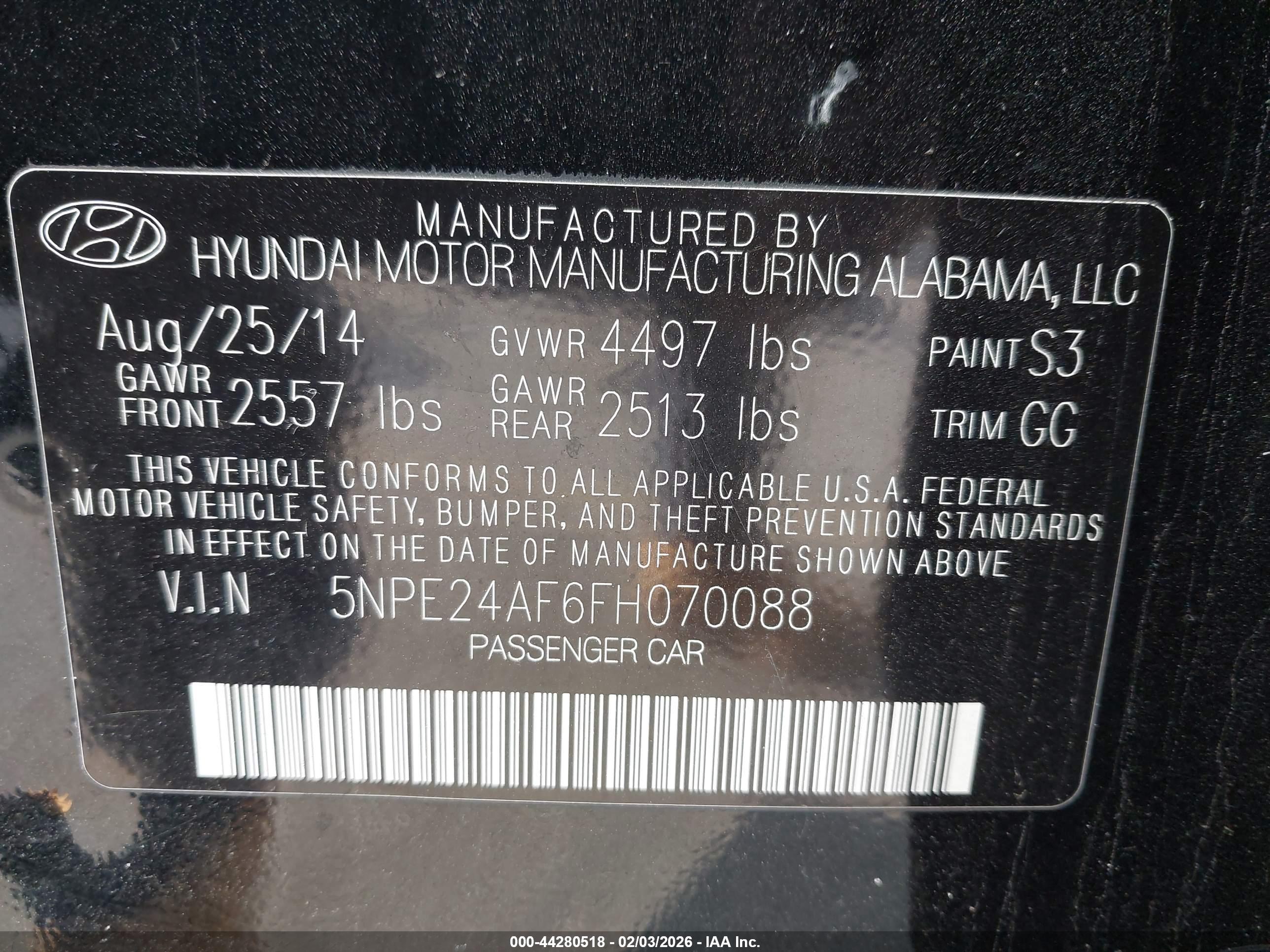 HYUNDAI SONATA image 9