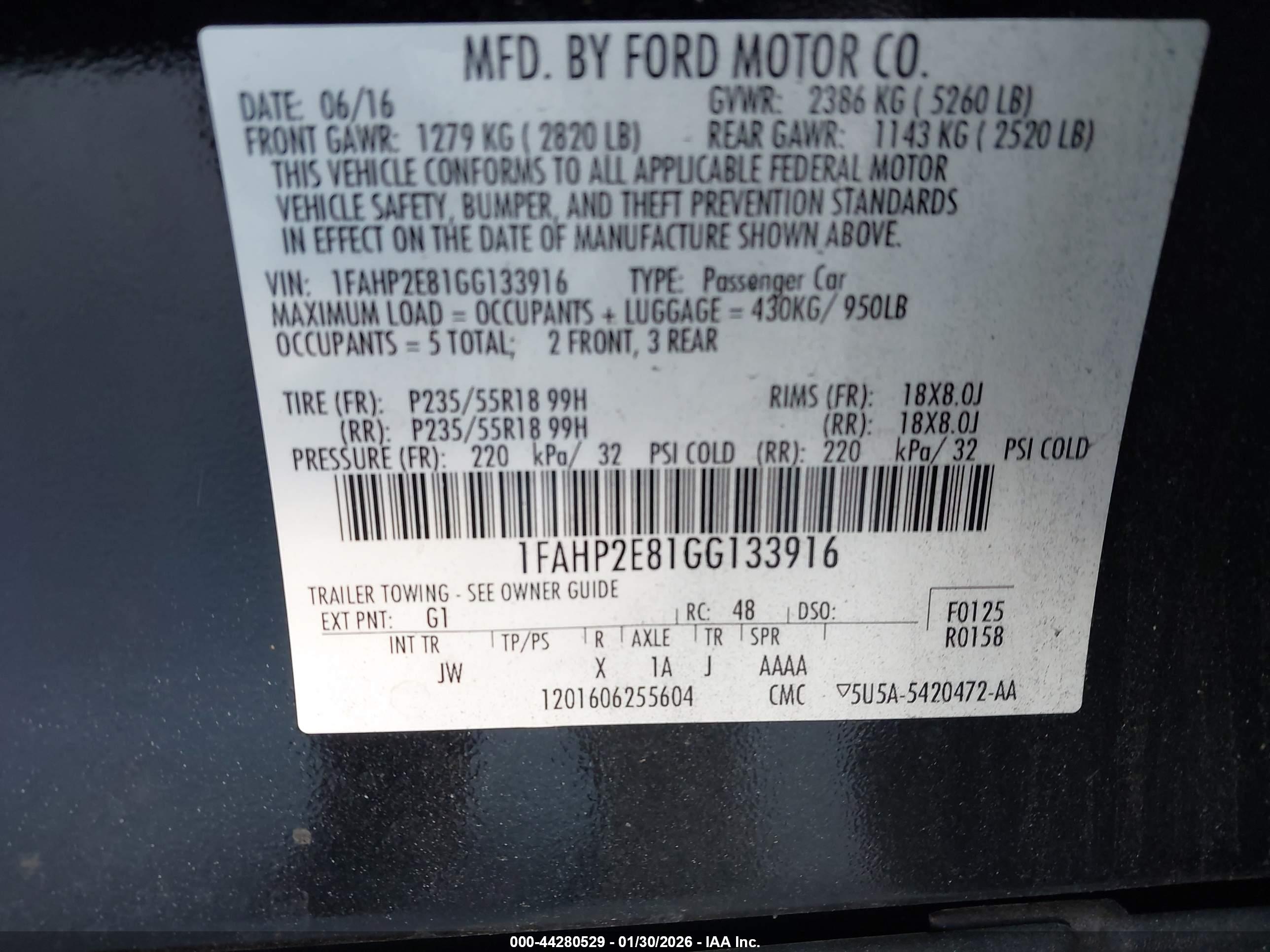 FORD TAURUS image 9