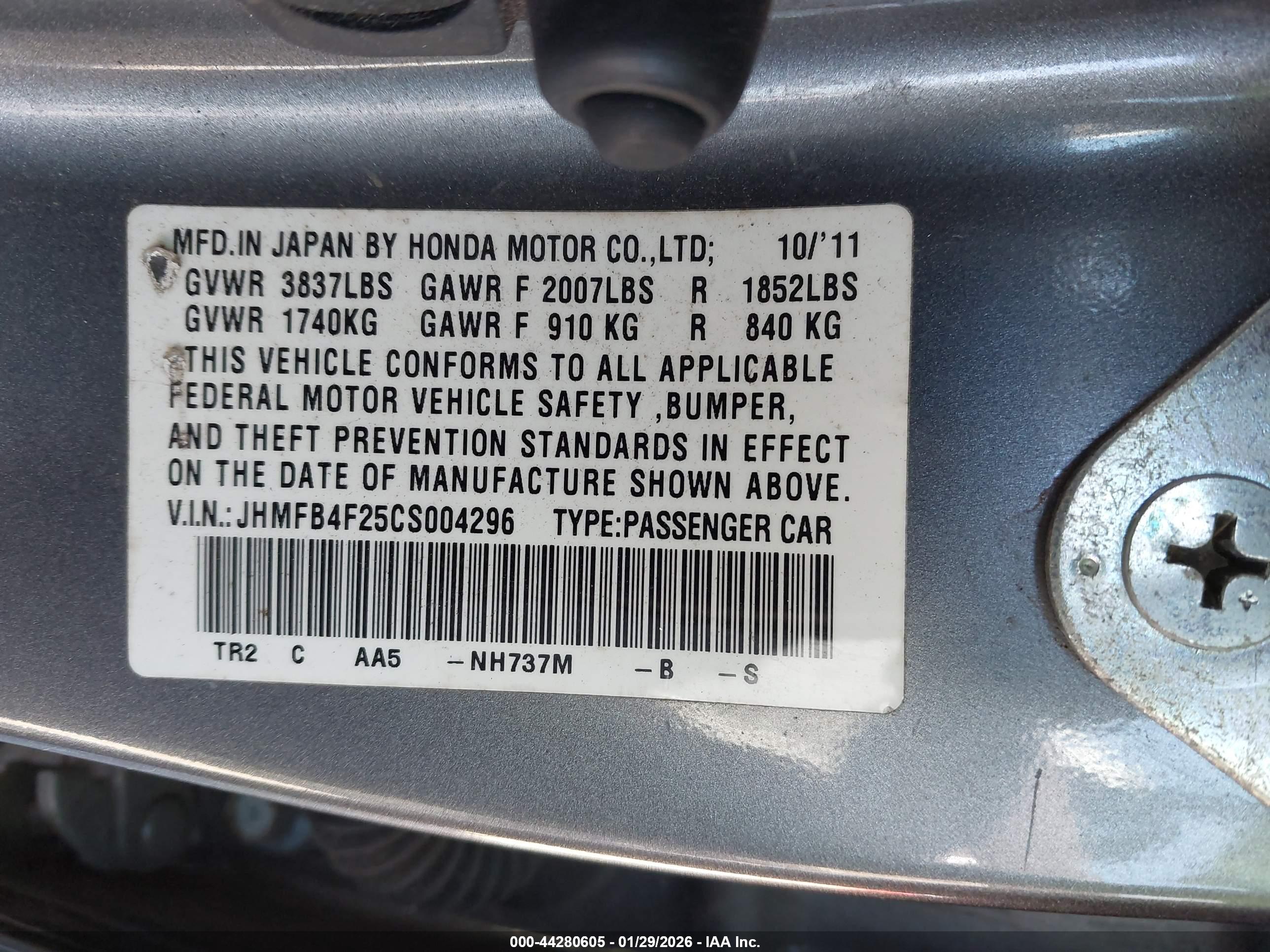 HONDA CIVIC image 9