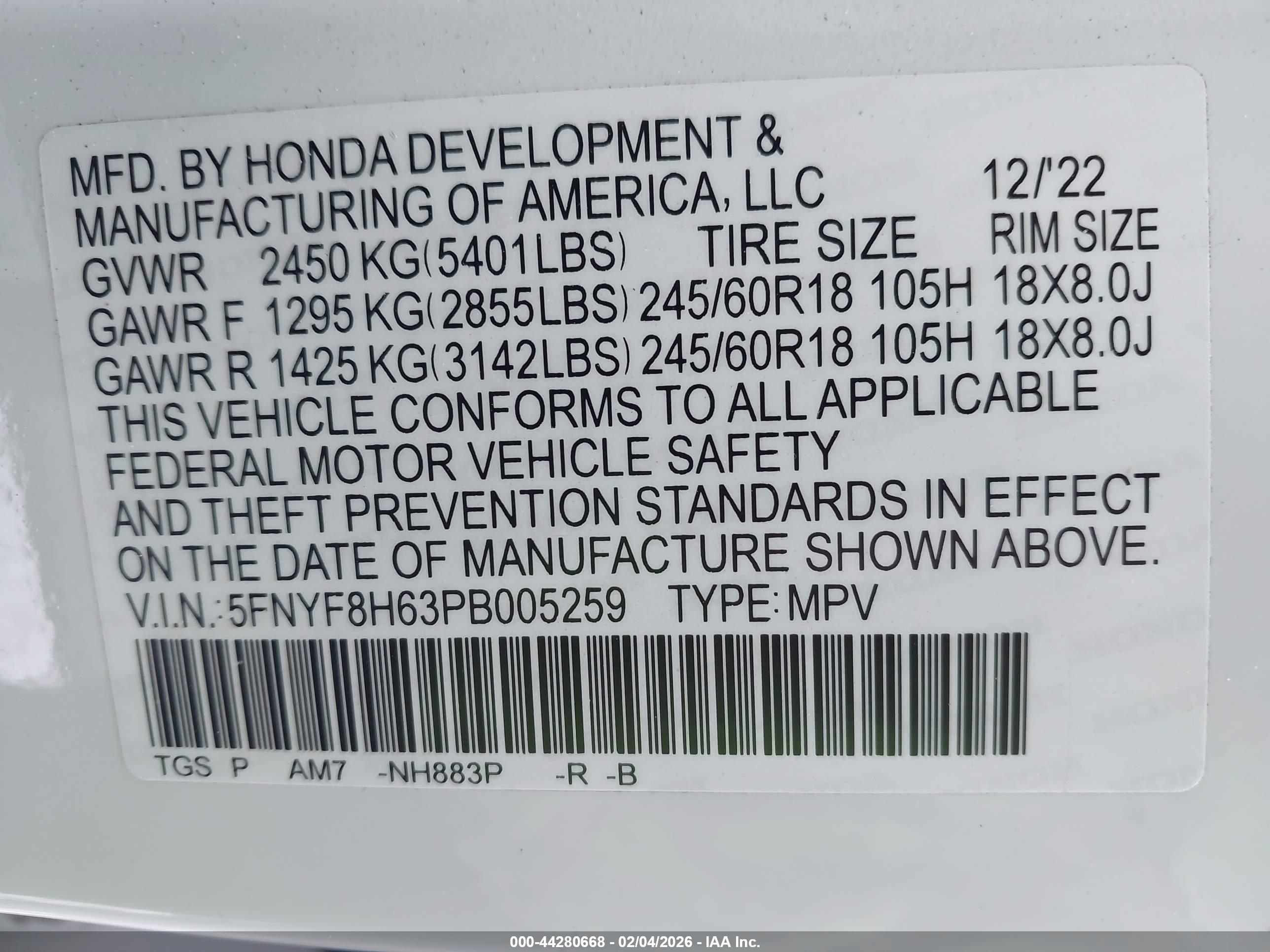 HONDA PASSPORT image 9