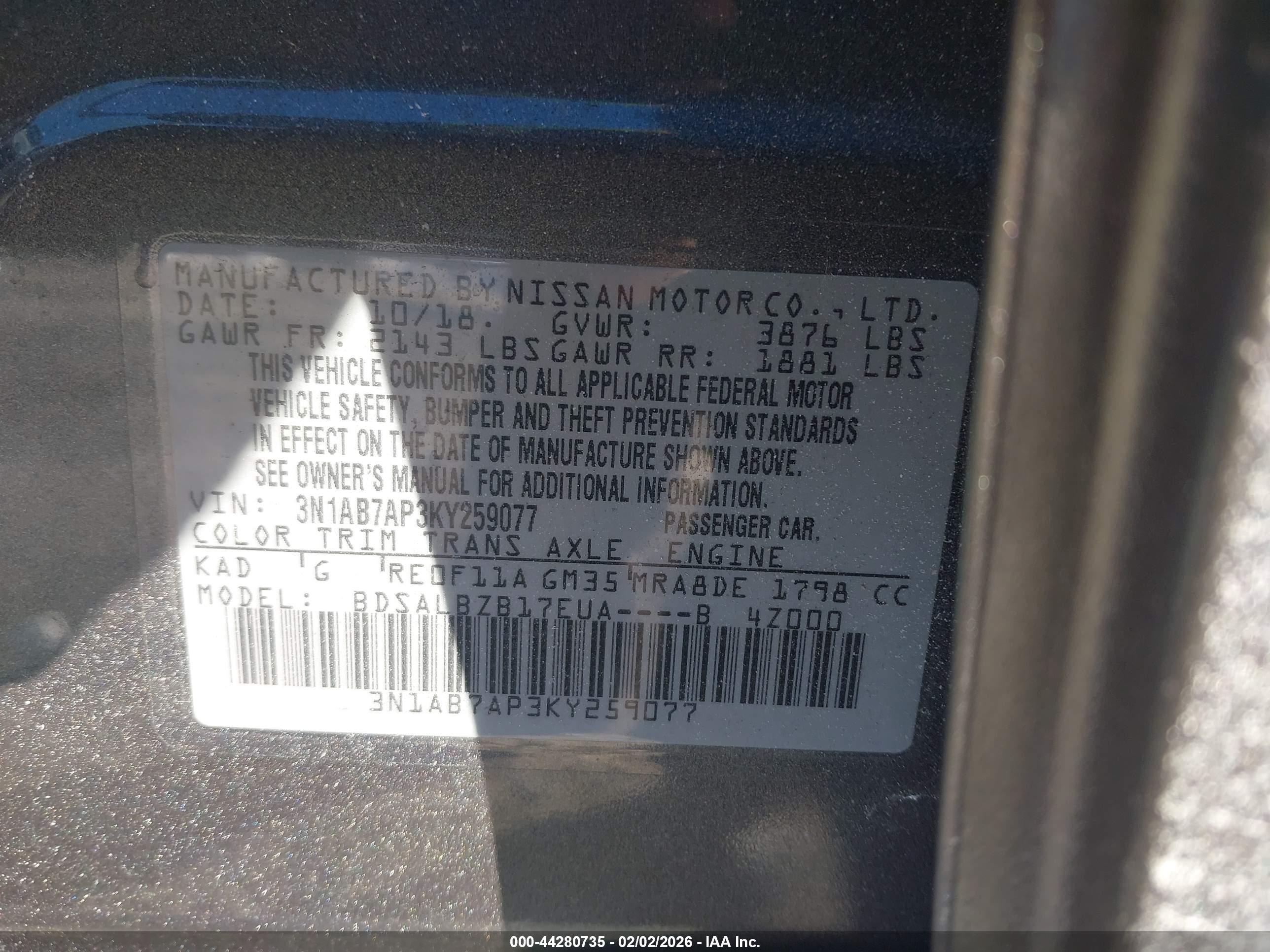 NISSAN SENTRA image 9