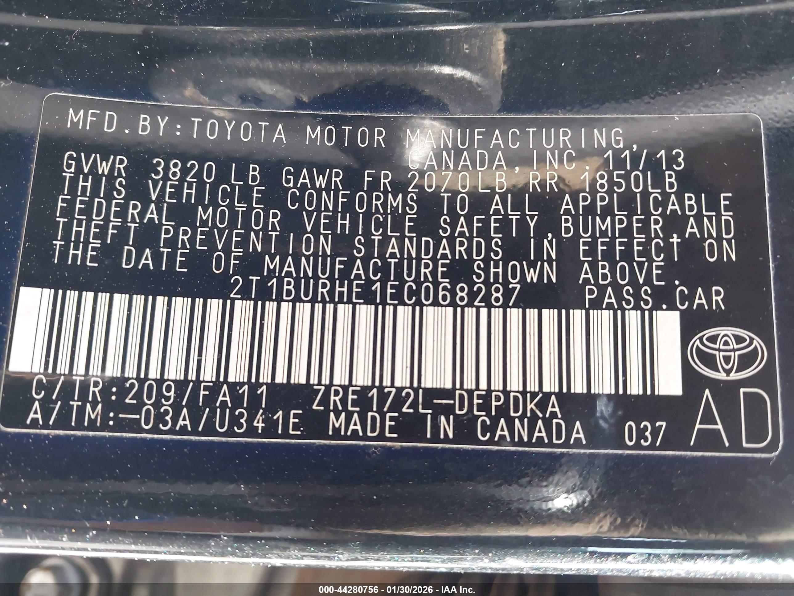 TOYOTA COROLLA image 9