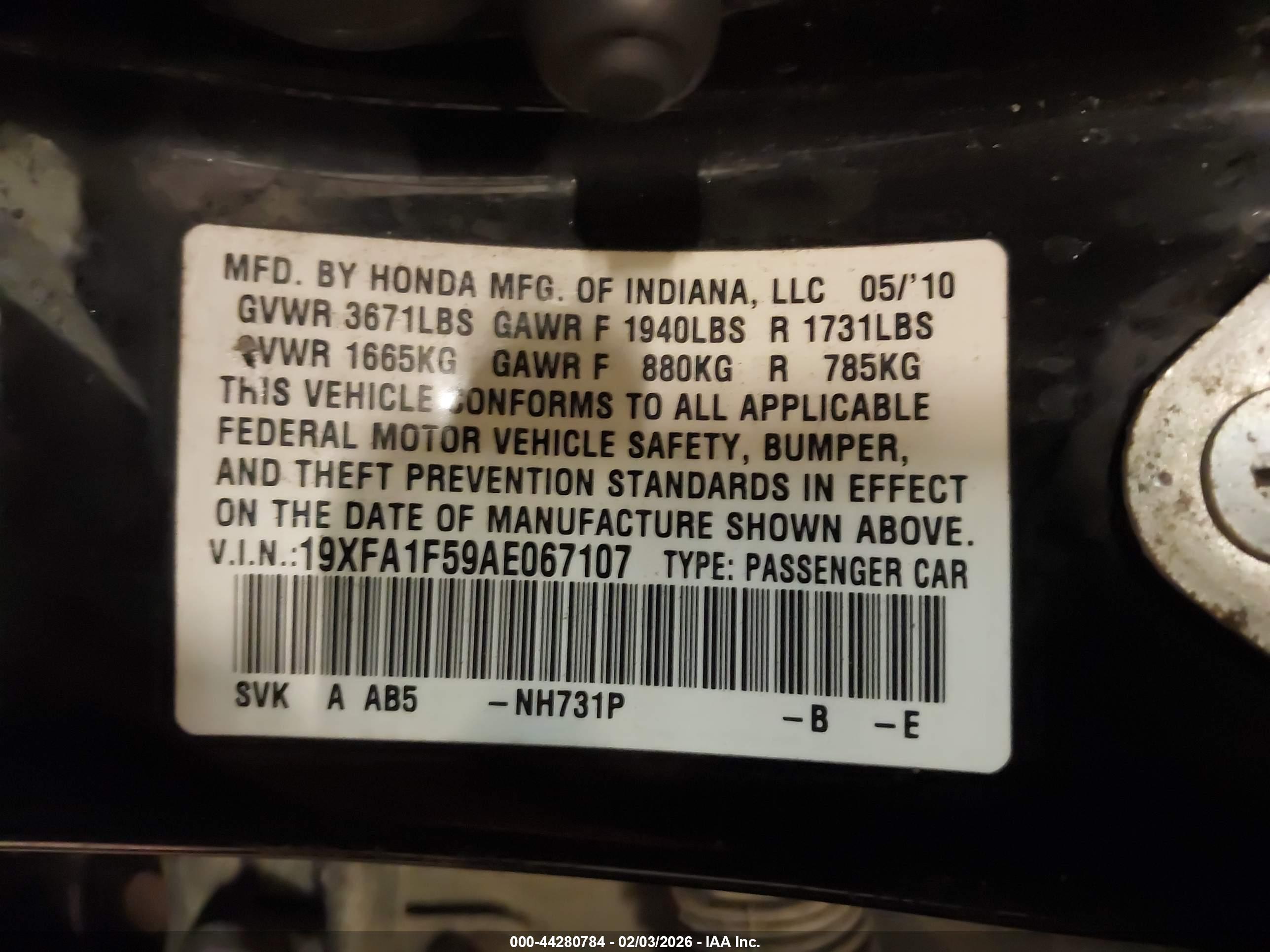 HONDA CIVIC image 9