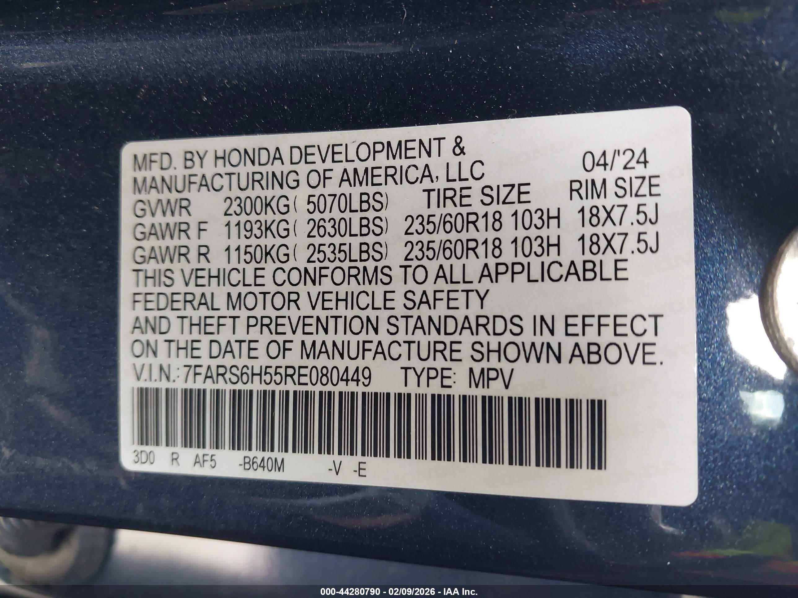 HONDA CR-V image 9