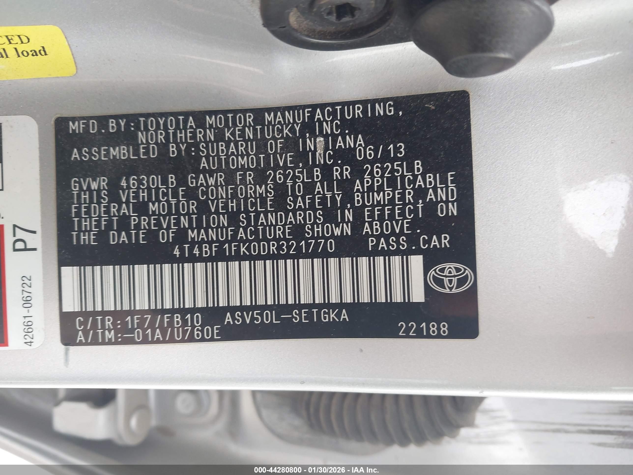 TOYOTA CAMRY image 9
