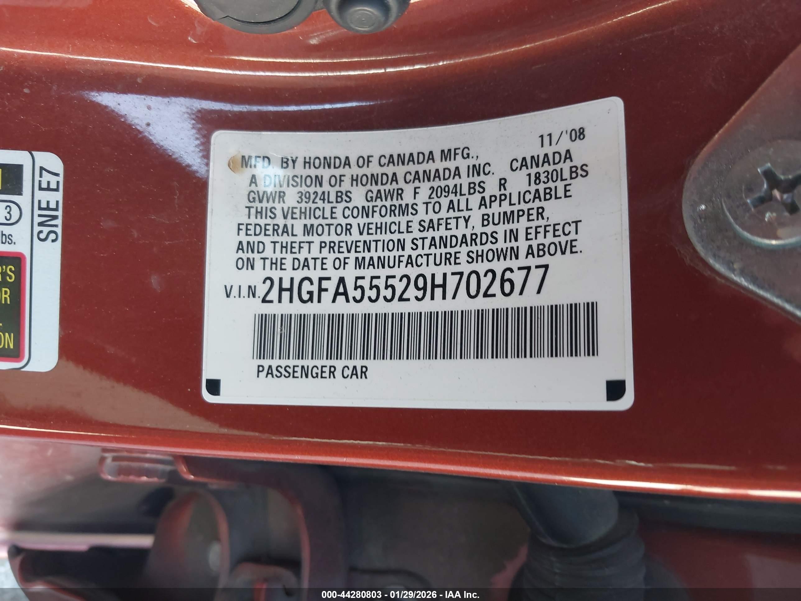 HONDA CIVIC image 9