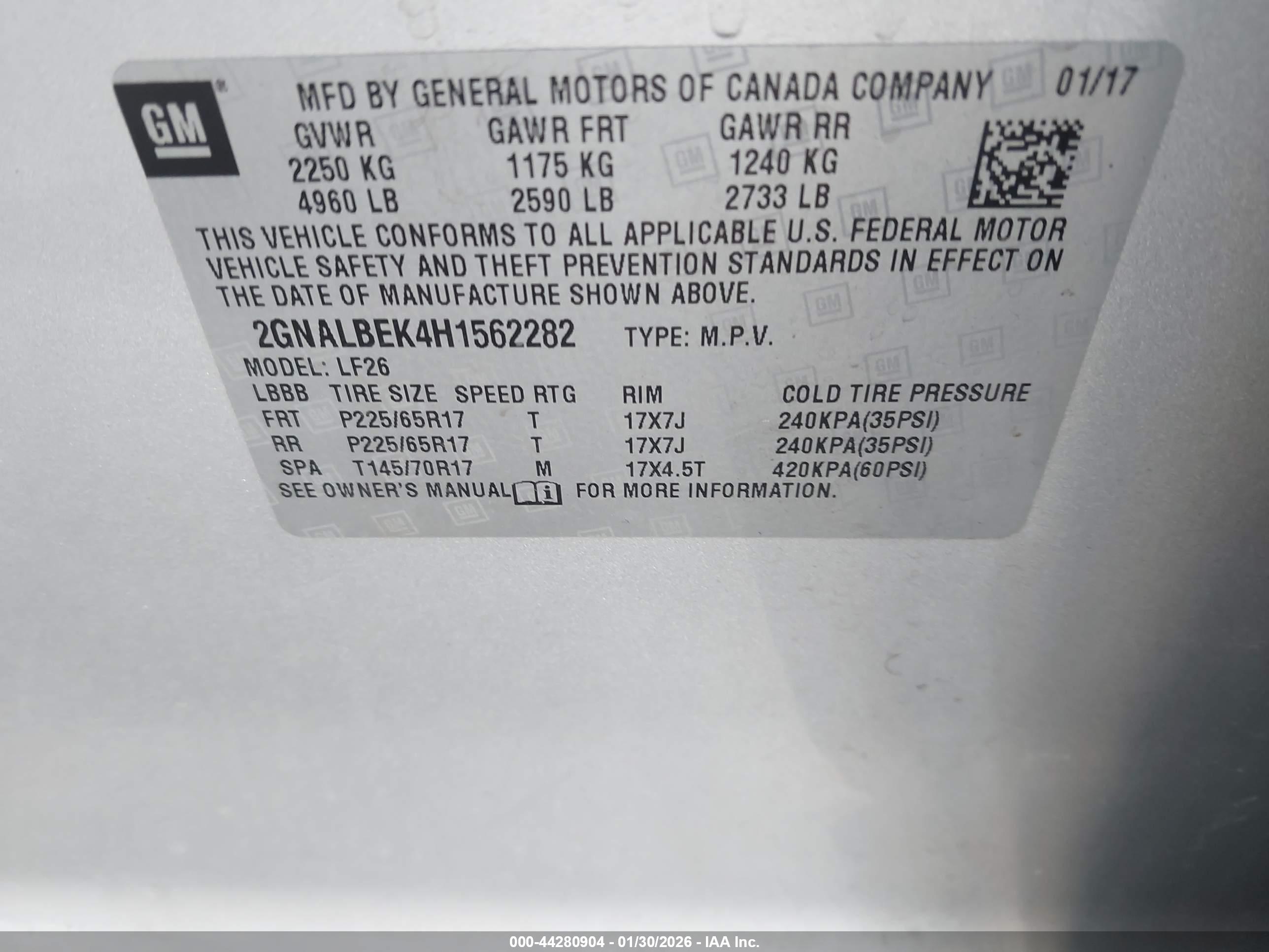 CHEVROLET EQUINOX image 9