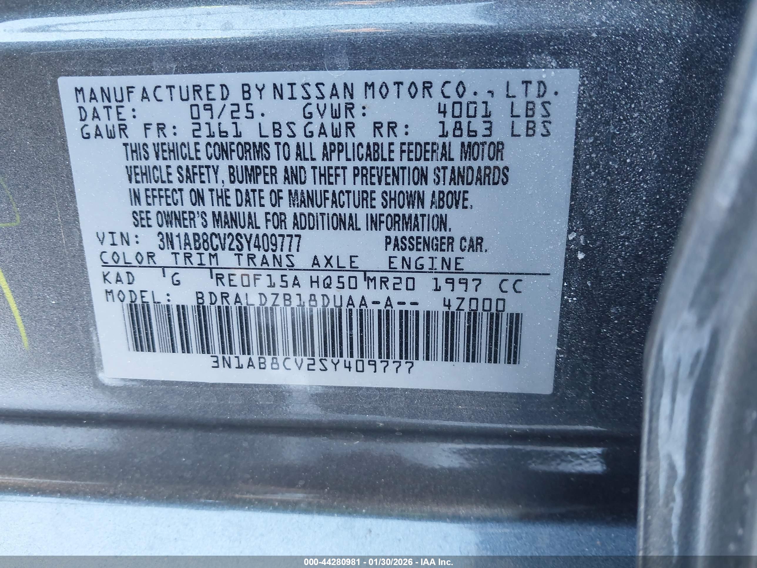 NISSAN SENTRA image 9